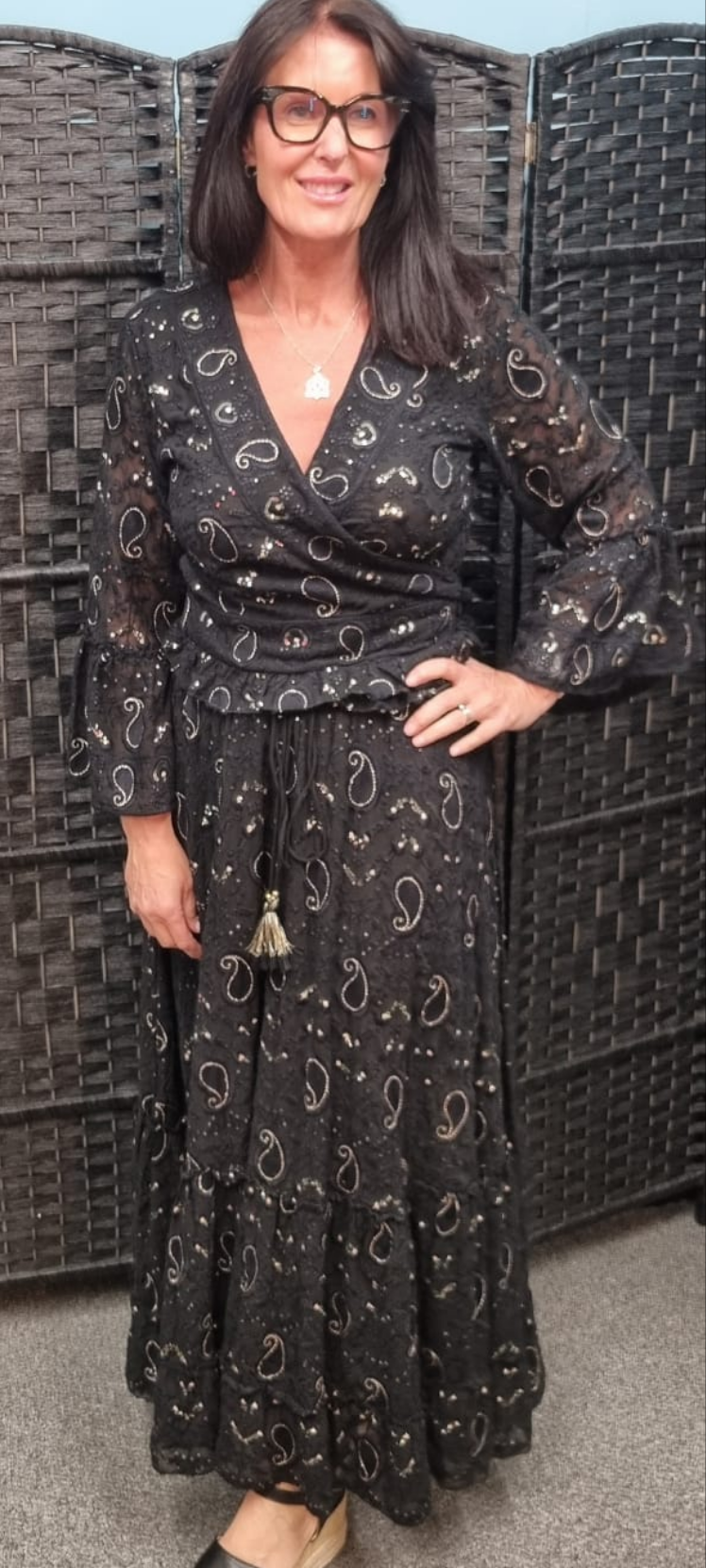 Belinda 2 piece top and skirt