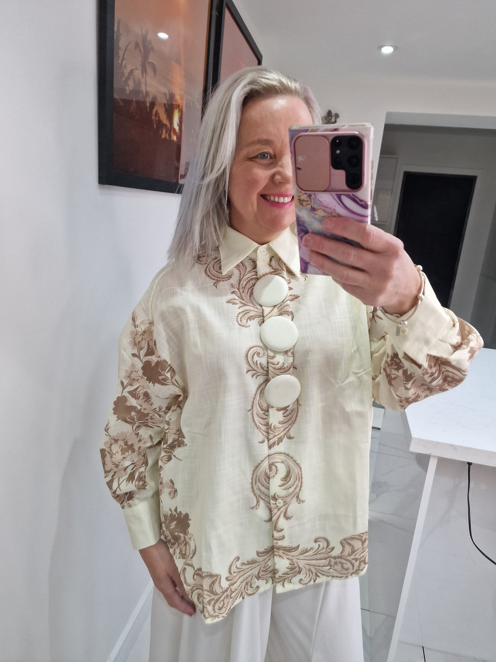 Shona paisley print shirt