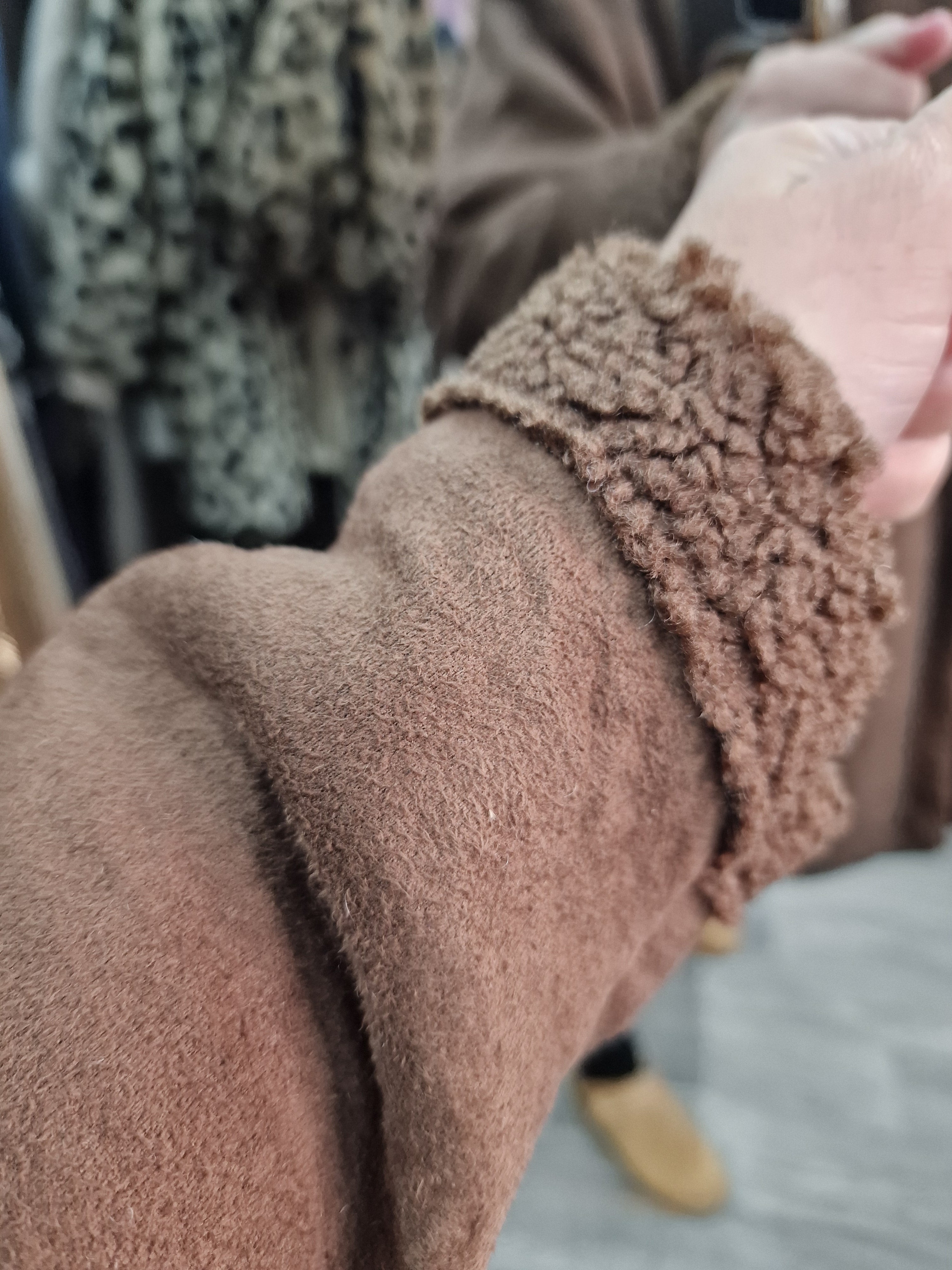 Lila fleece lined jacket