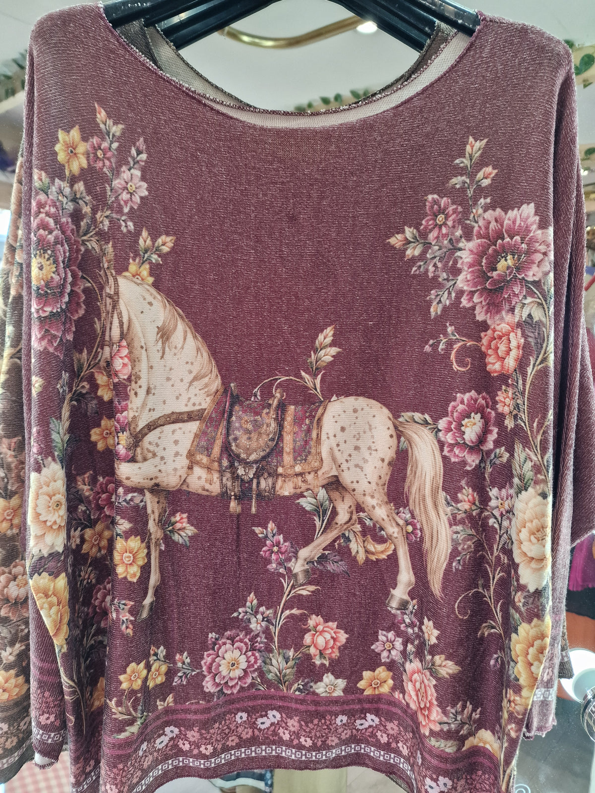 *lightweight horse print jumper