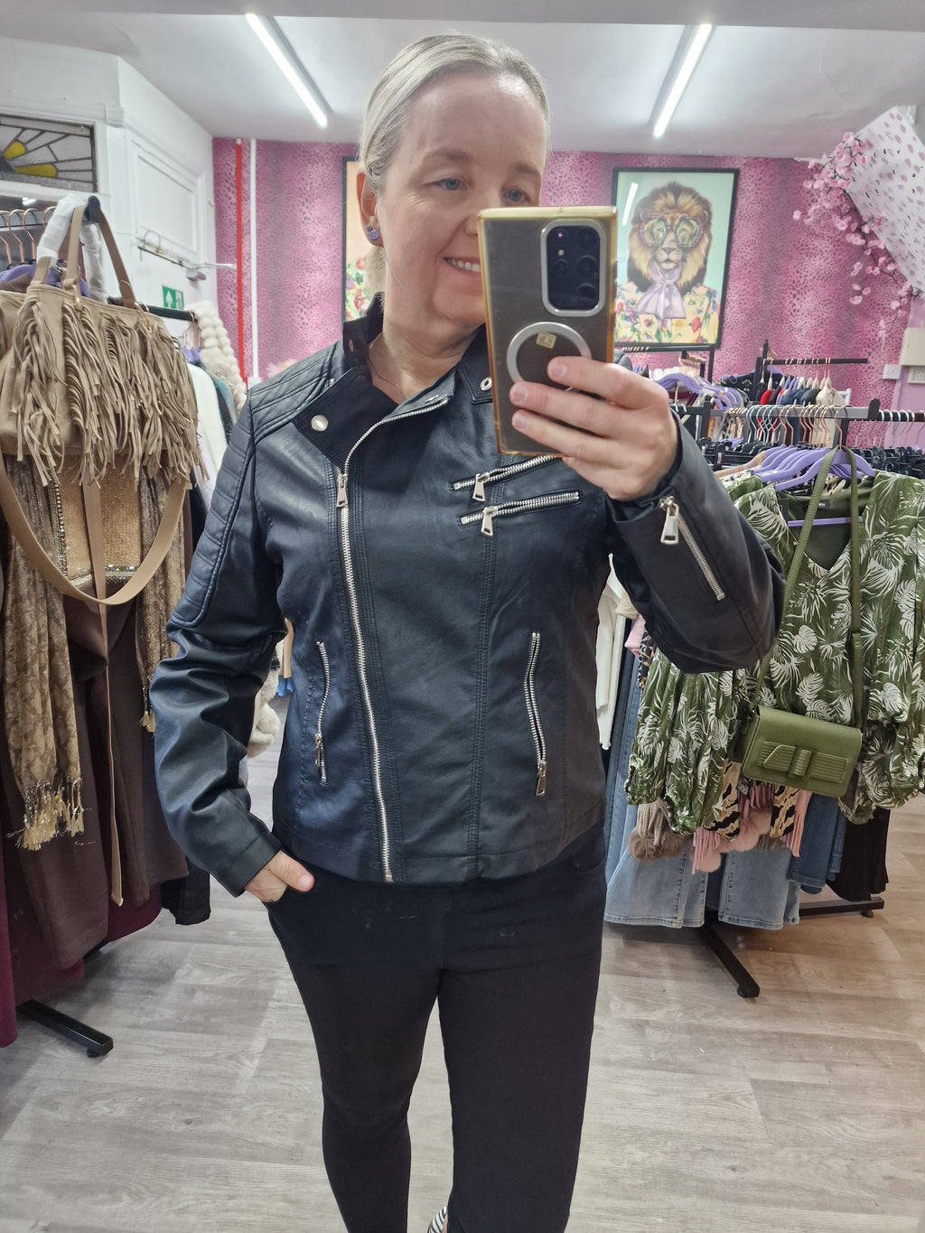 Paloma pu biker jacket