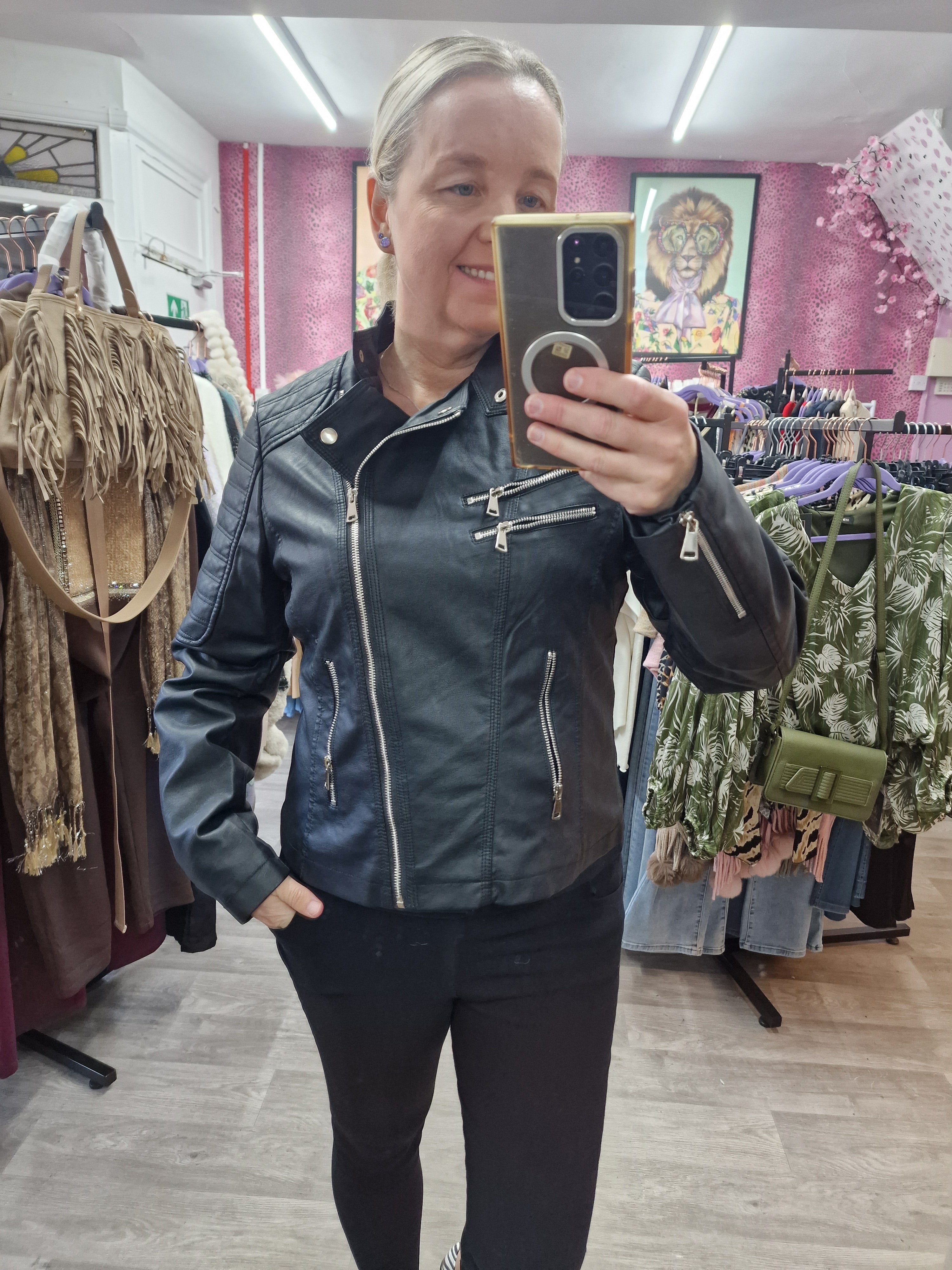 Paloma pu biker jacket