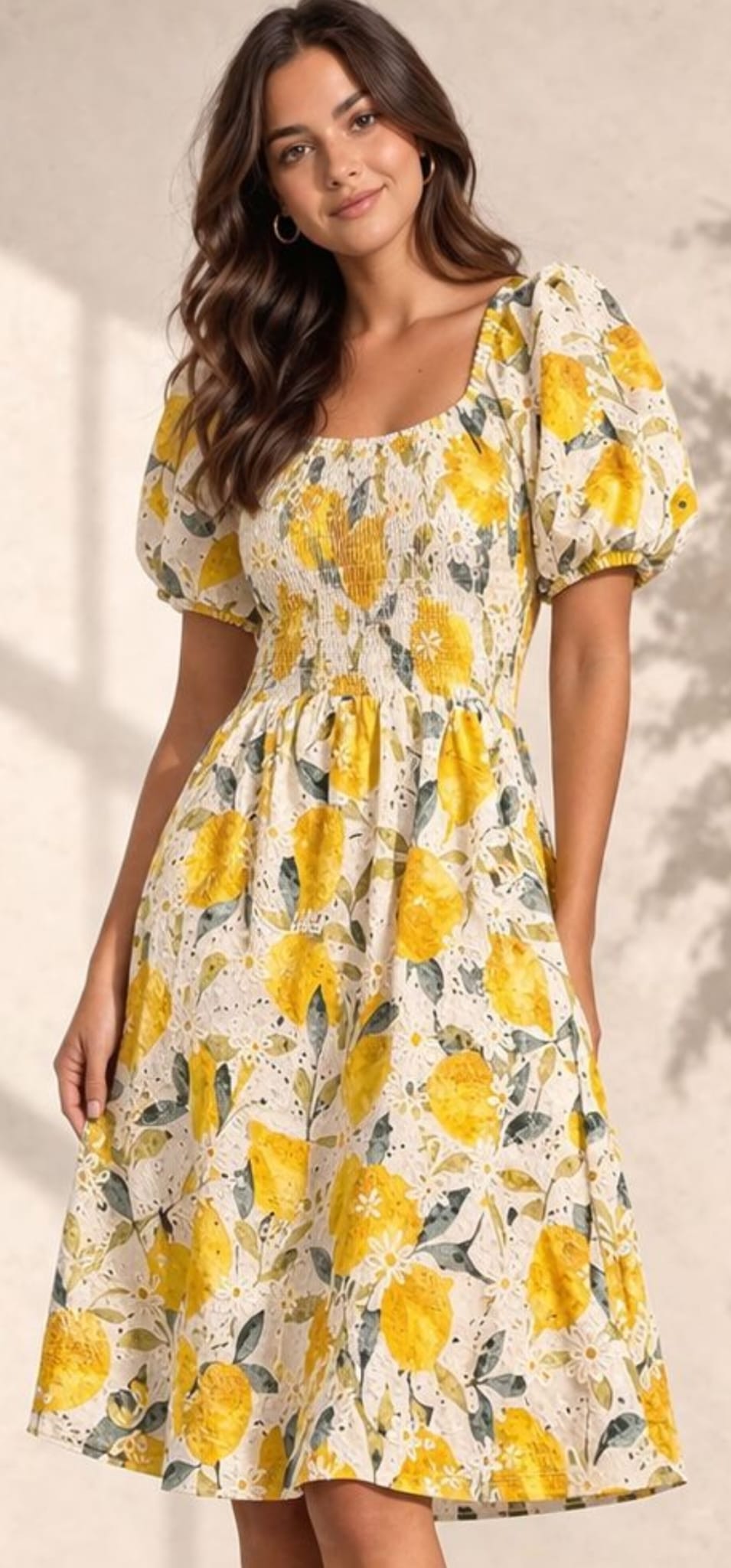Lemon print dress