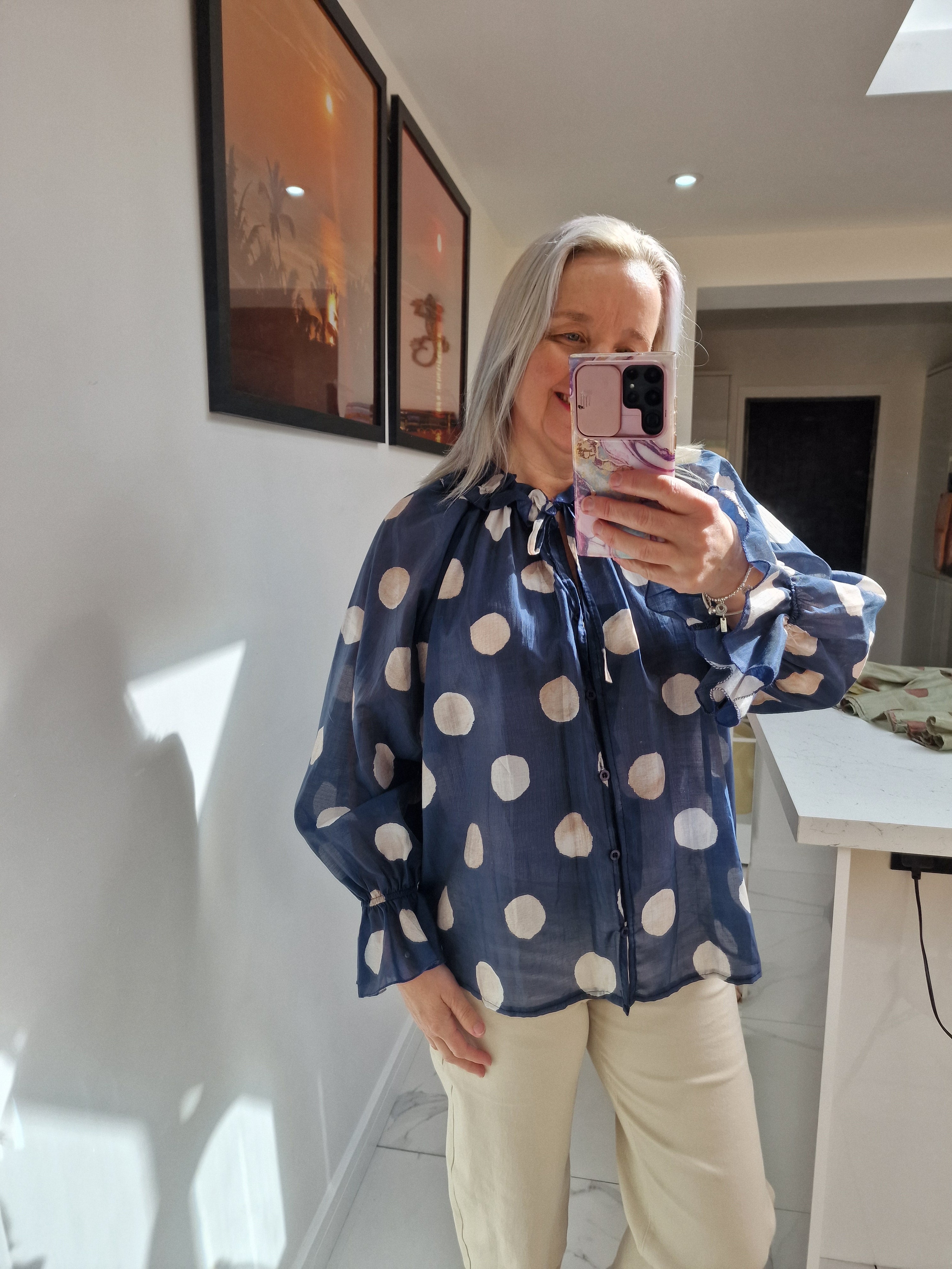 Penny spot blouse.