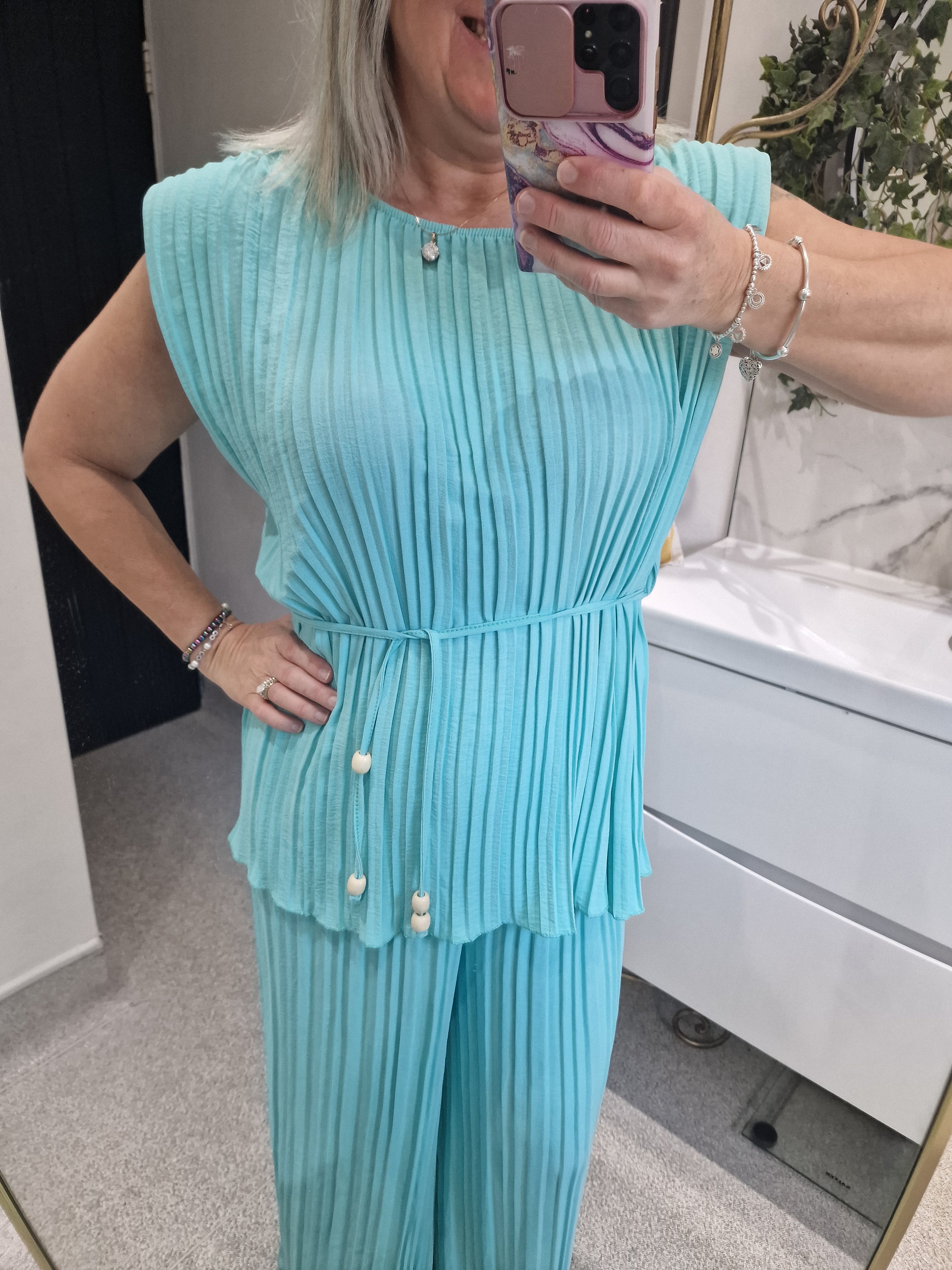 Sally pleated co ord set