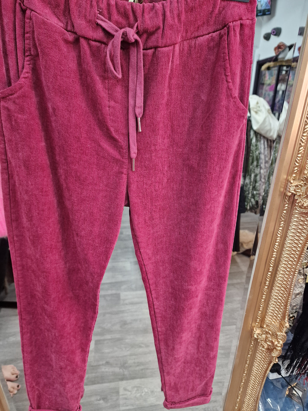 Wish magic cord fitted trousers