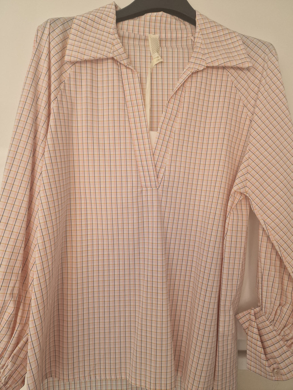 Cher check blouse