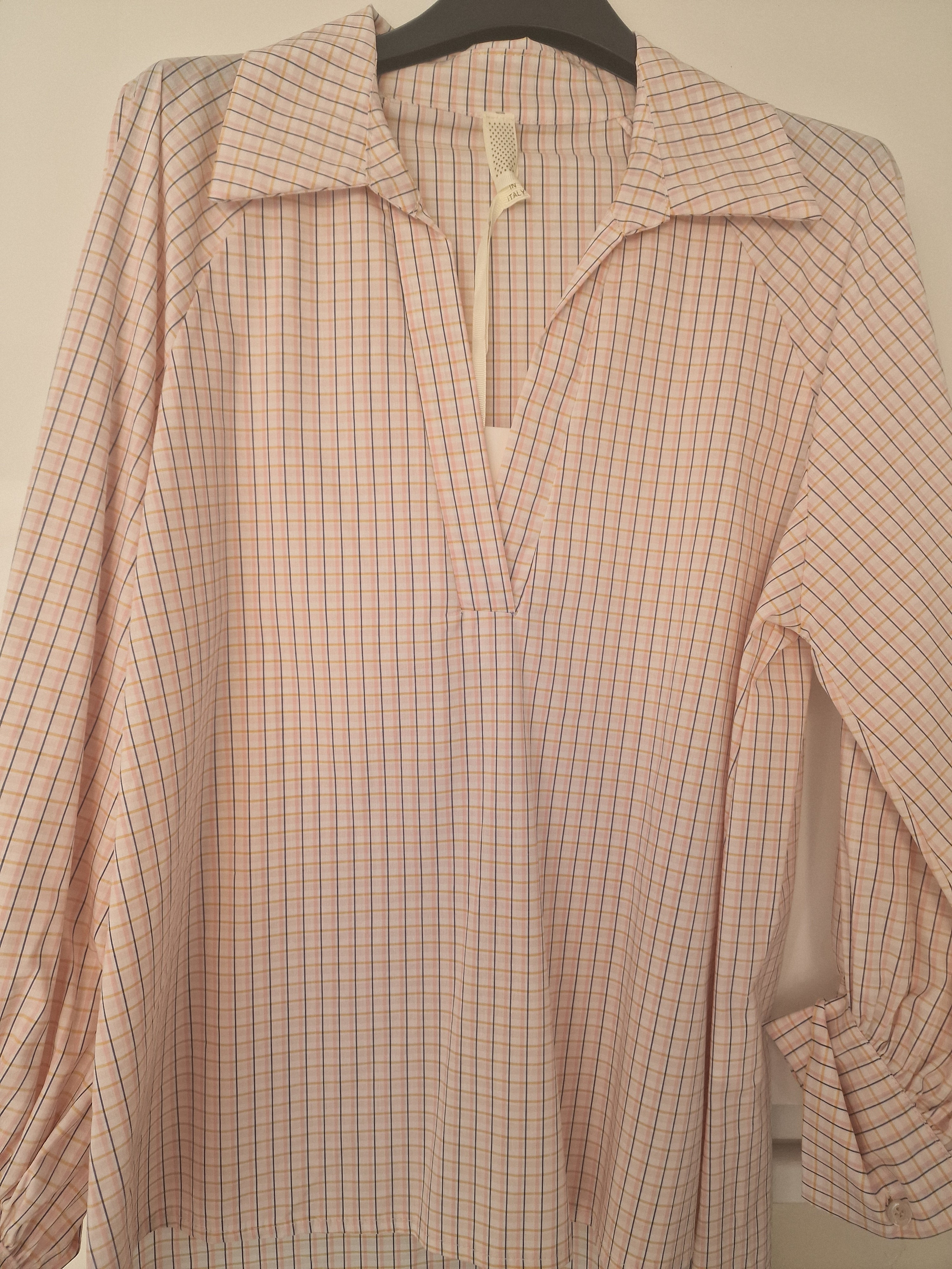 Cher check blouse