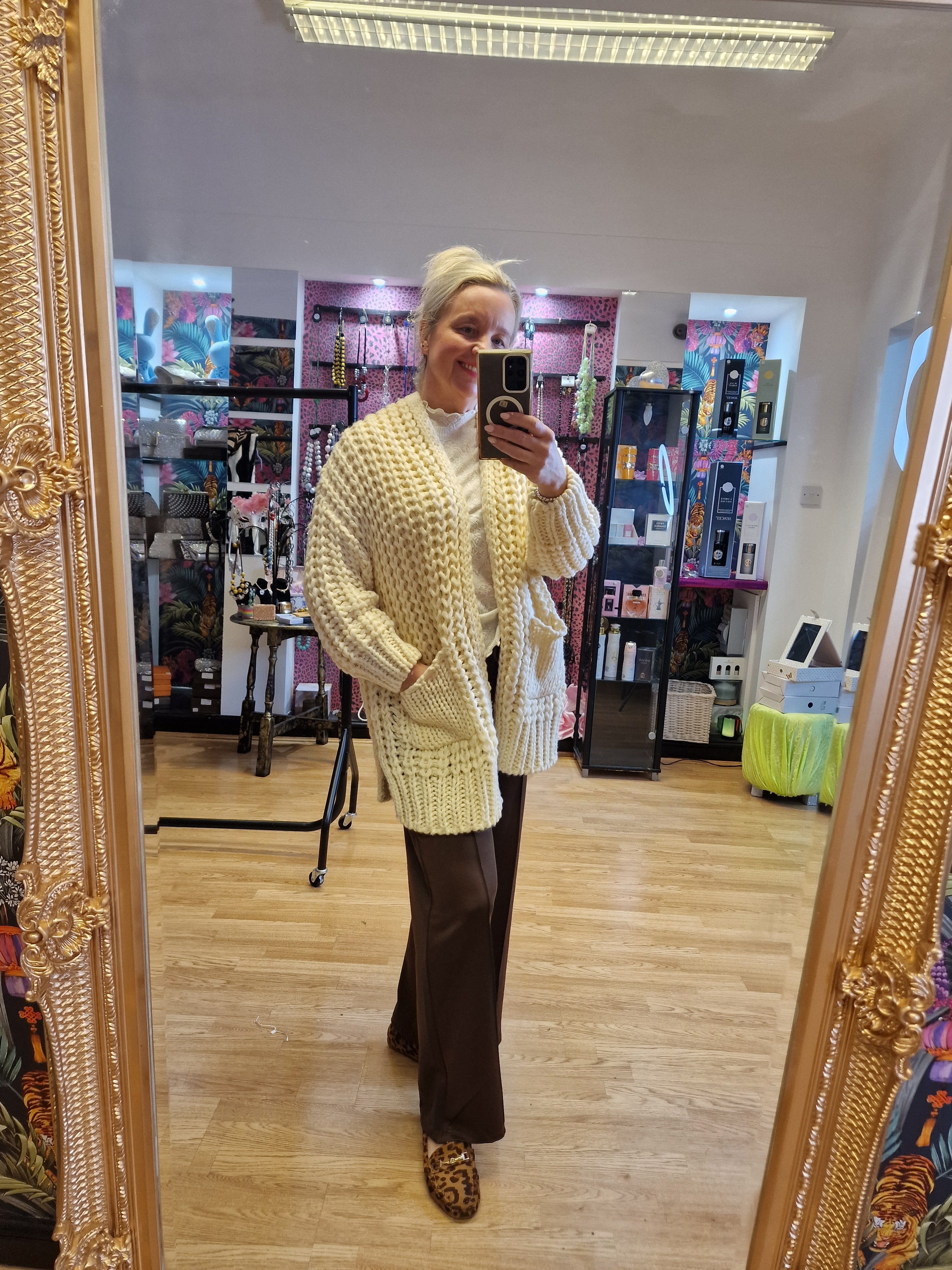 Nee chunky knit cardigan