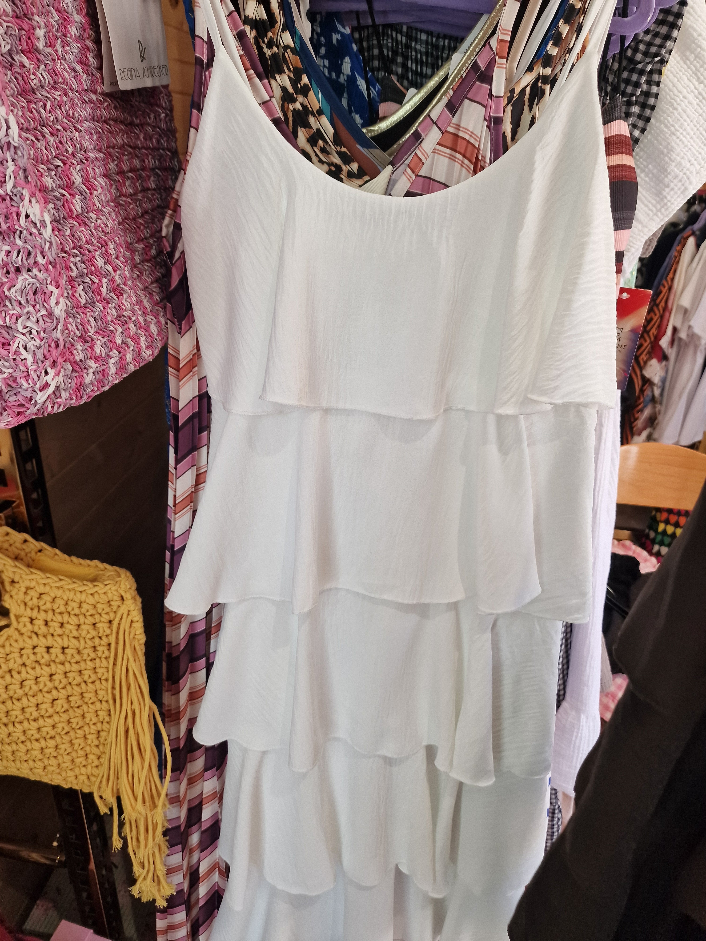 Faye frill layer dress