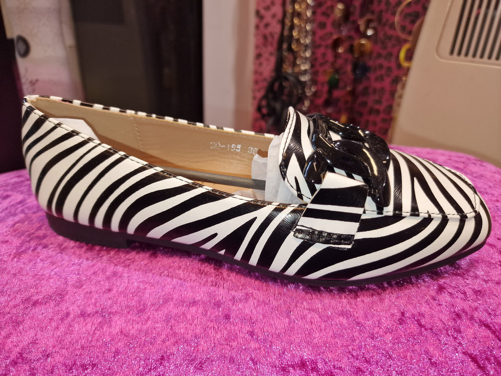 Zebra loafers