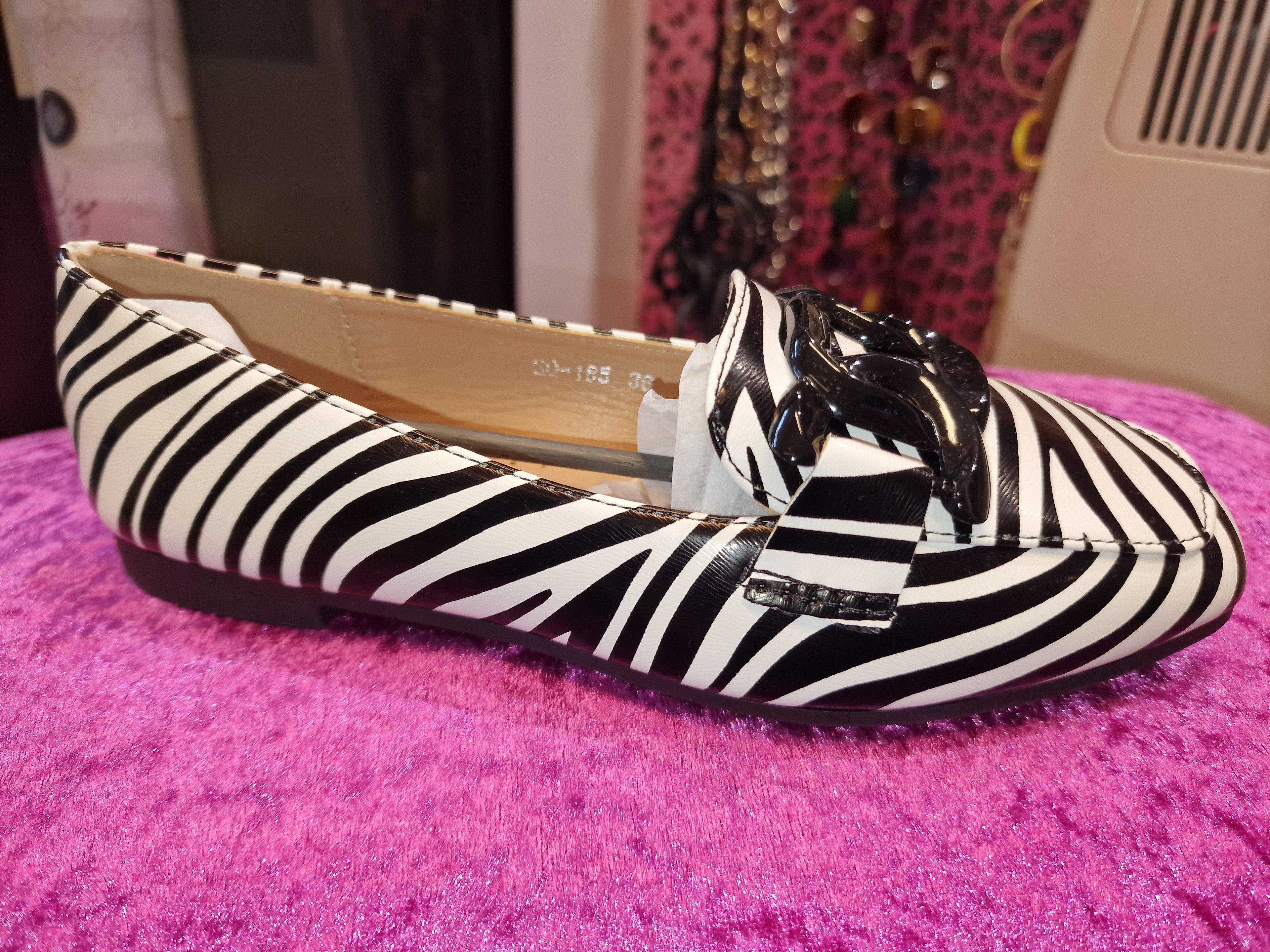 Zebra loafers
