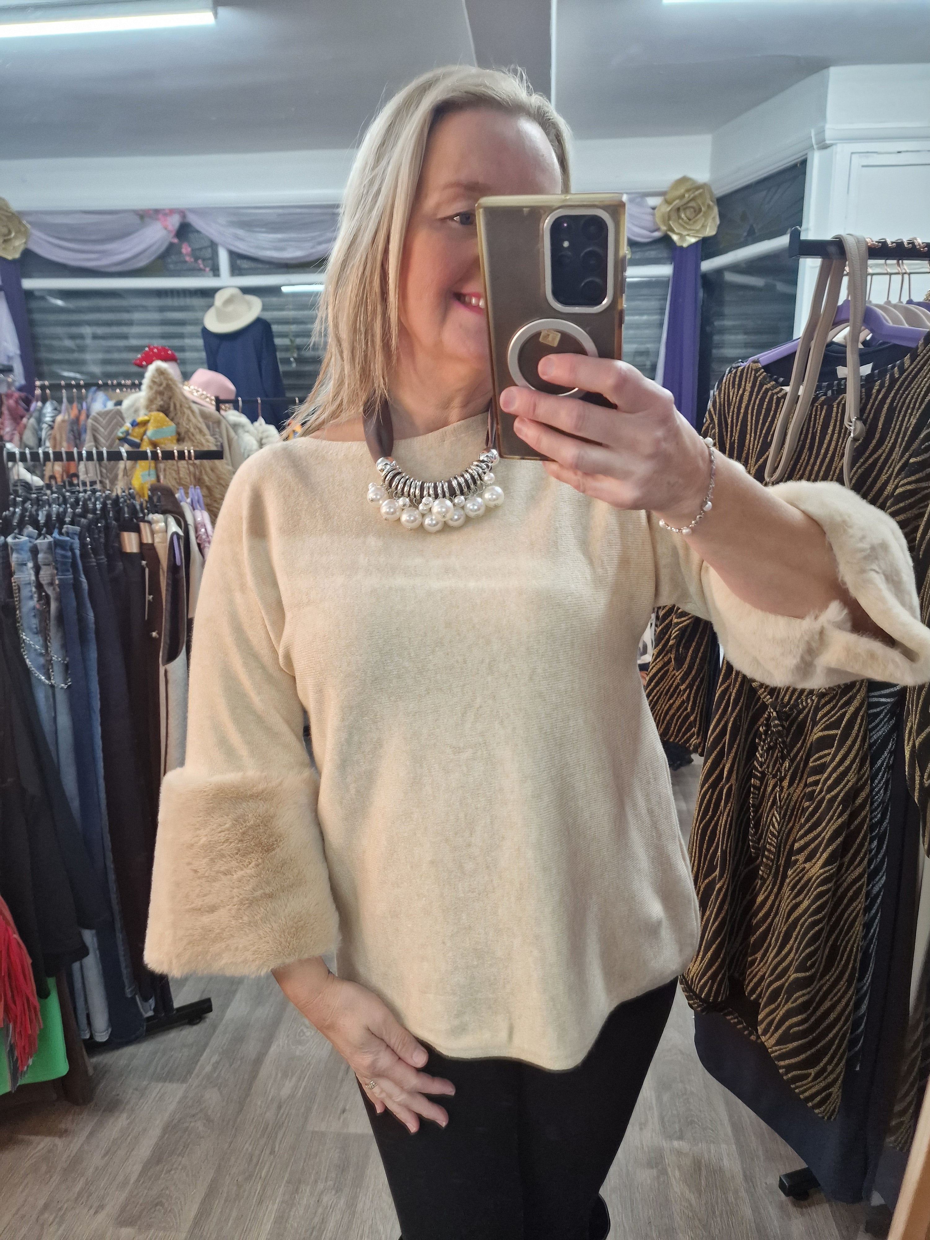 Faux fur Freda jumper