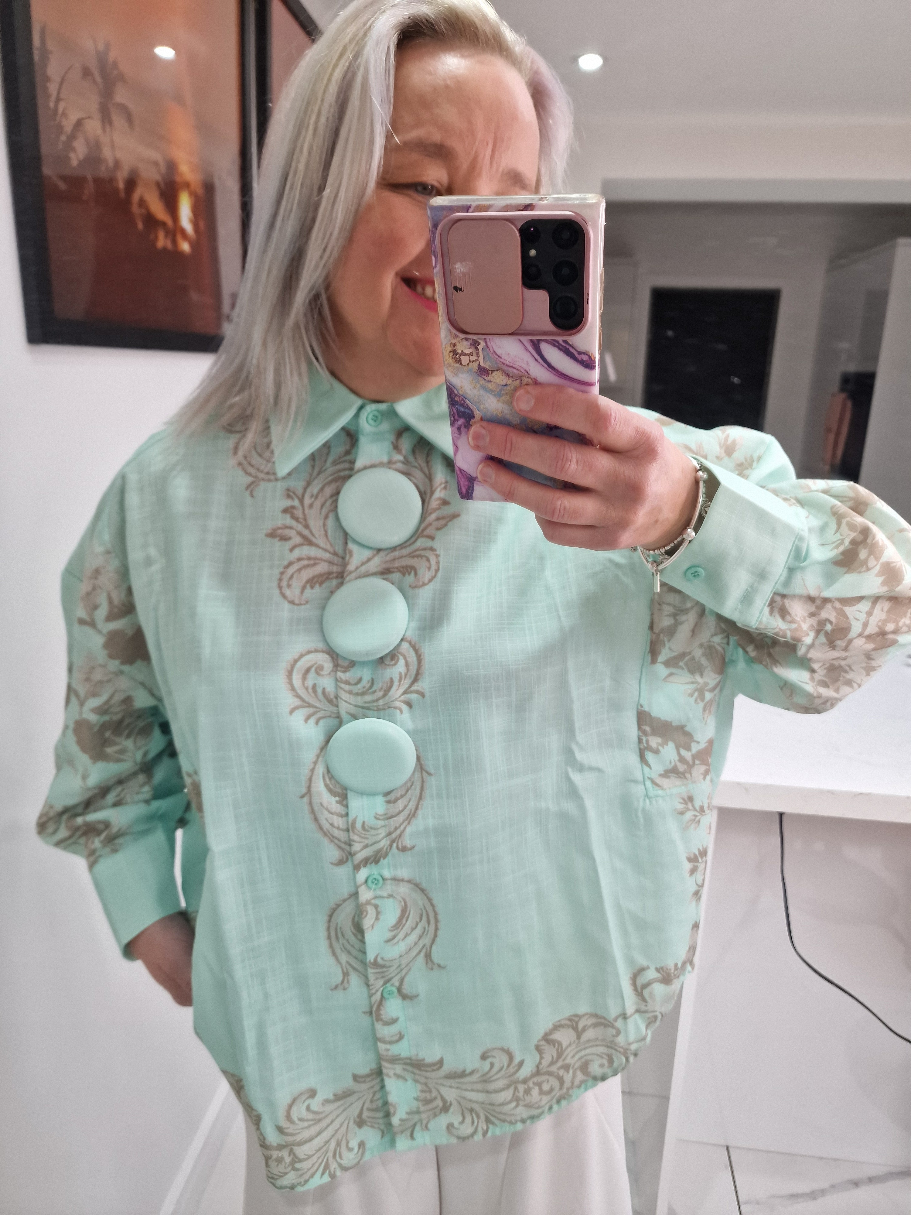 Shona paisley print shirt