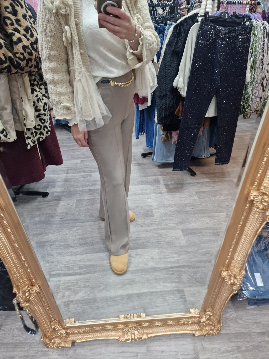 Gem stretch pants
