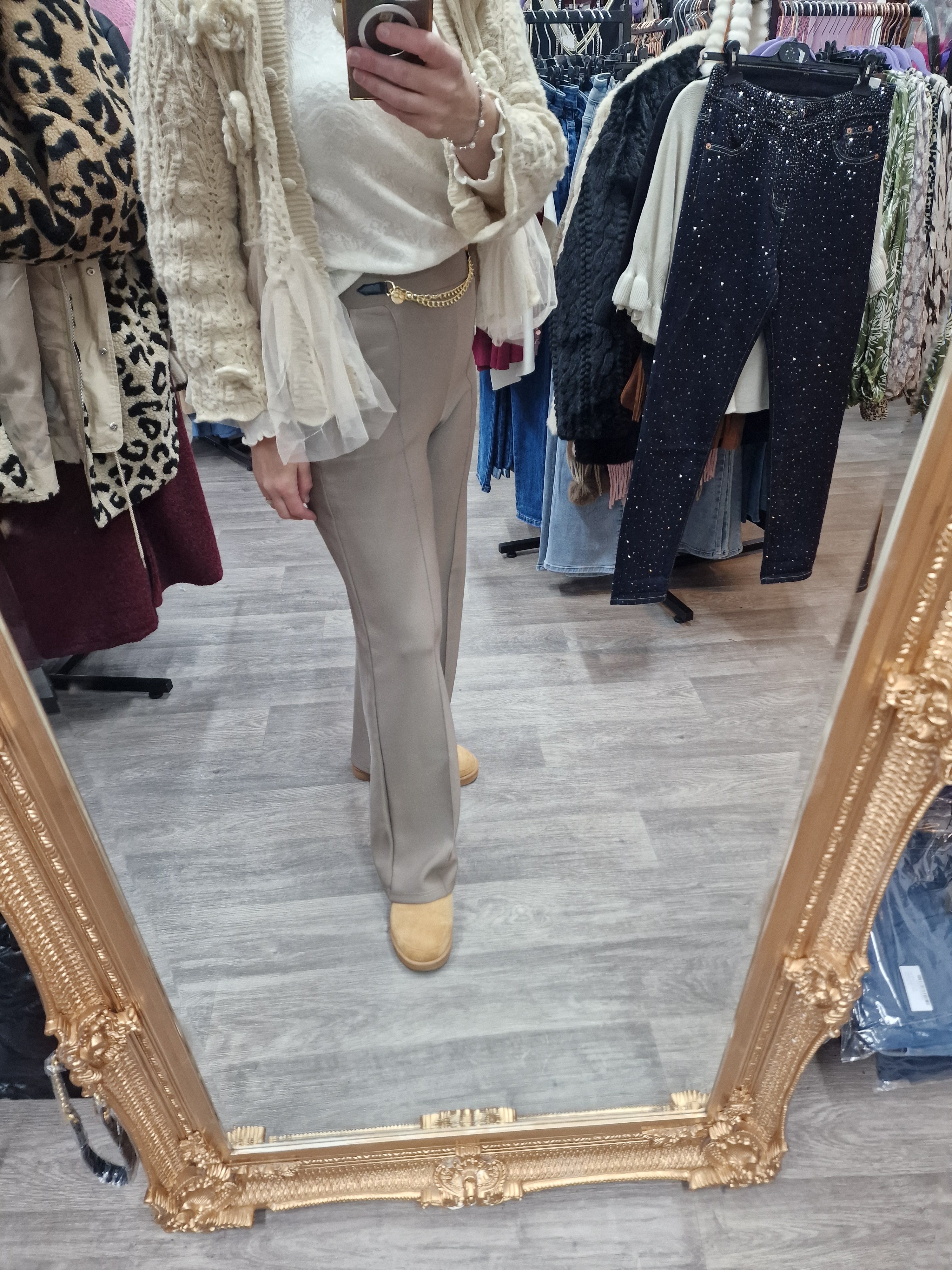 Gem stretch pants