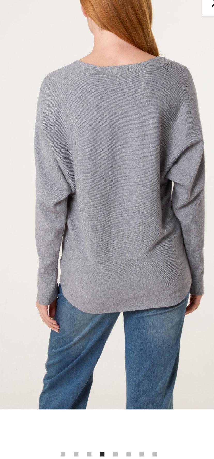 Ribbed heart jumper