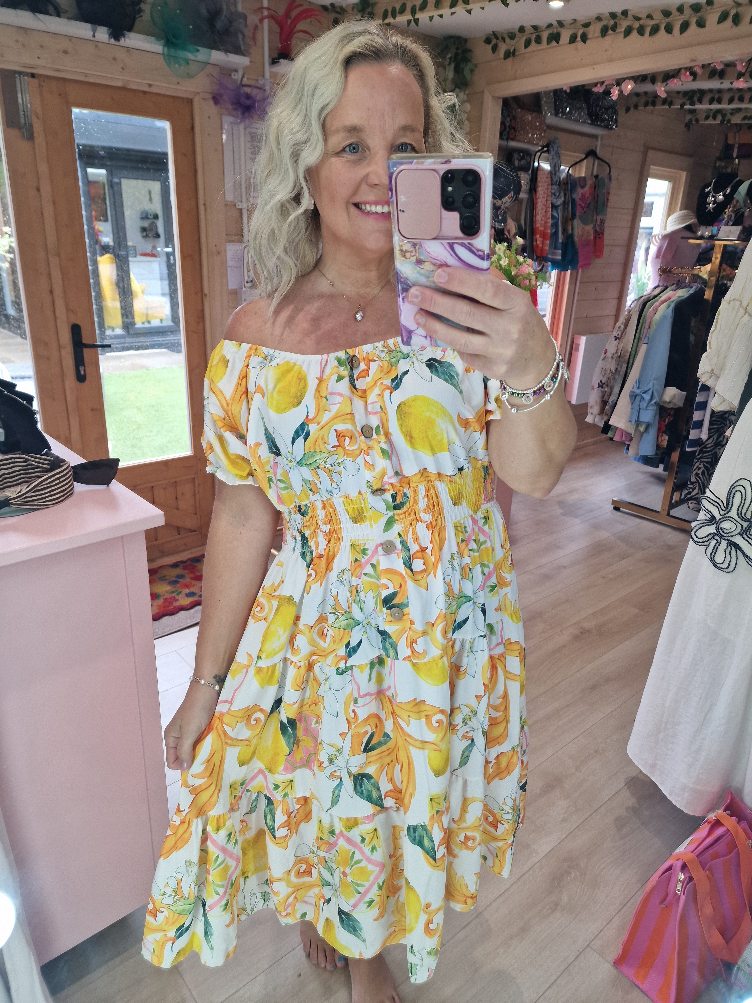 Lemons gypsy dress