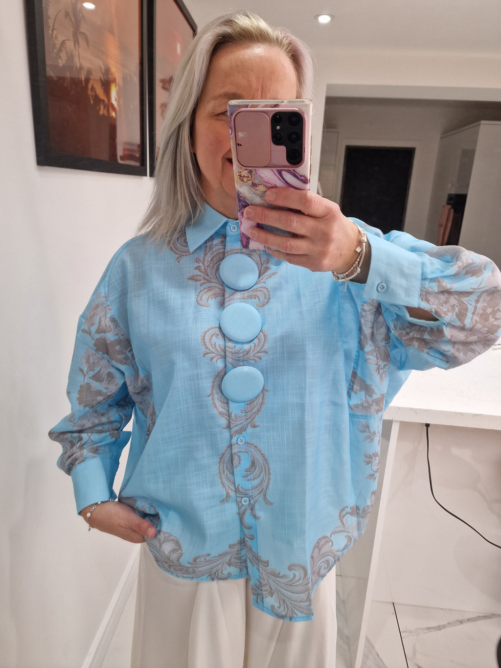 Shona paisley print shirt
