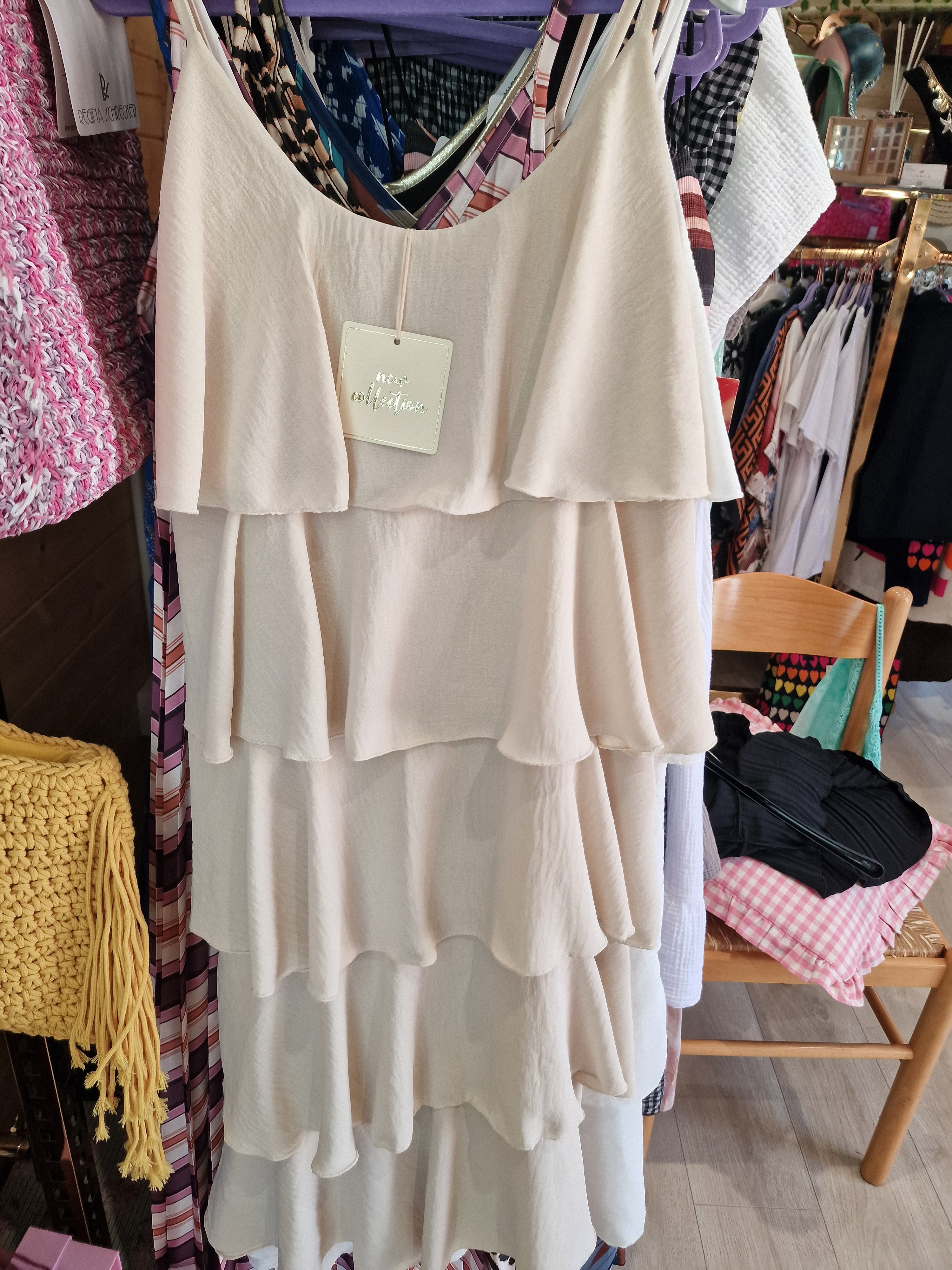 Faye frill layer dress