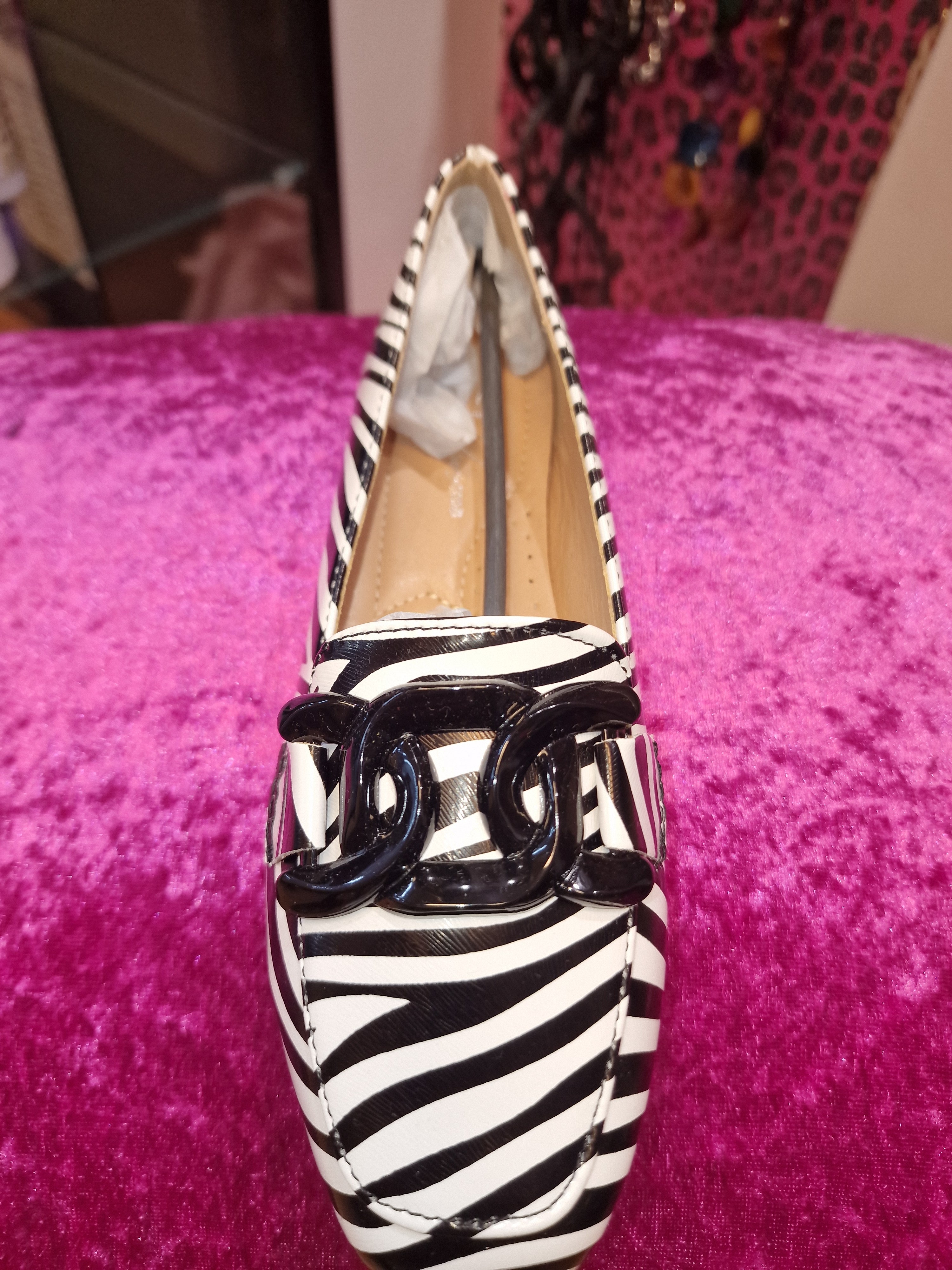 Zebra loafers