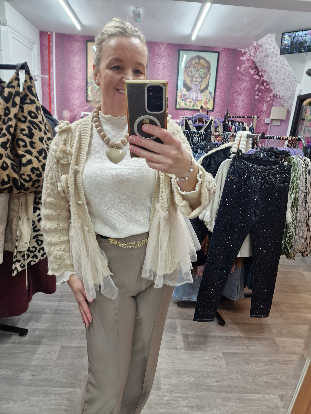 Gem stretch pants