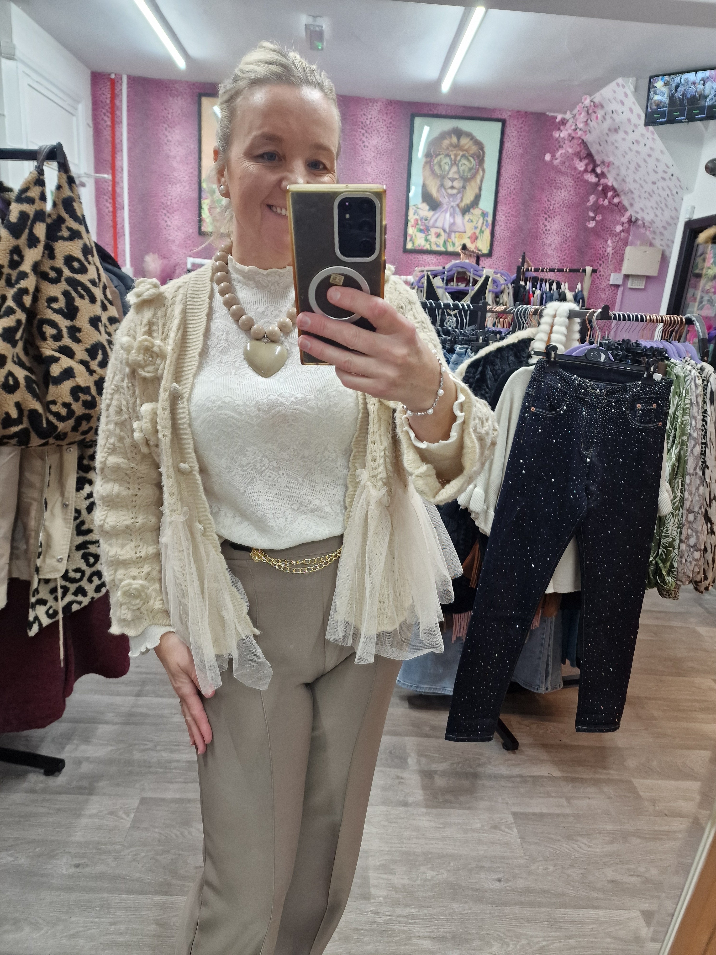 Gem stretch pants