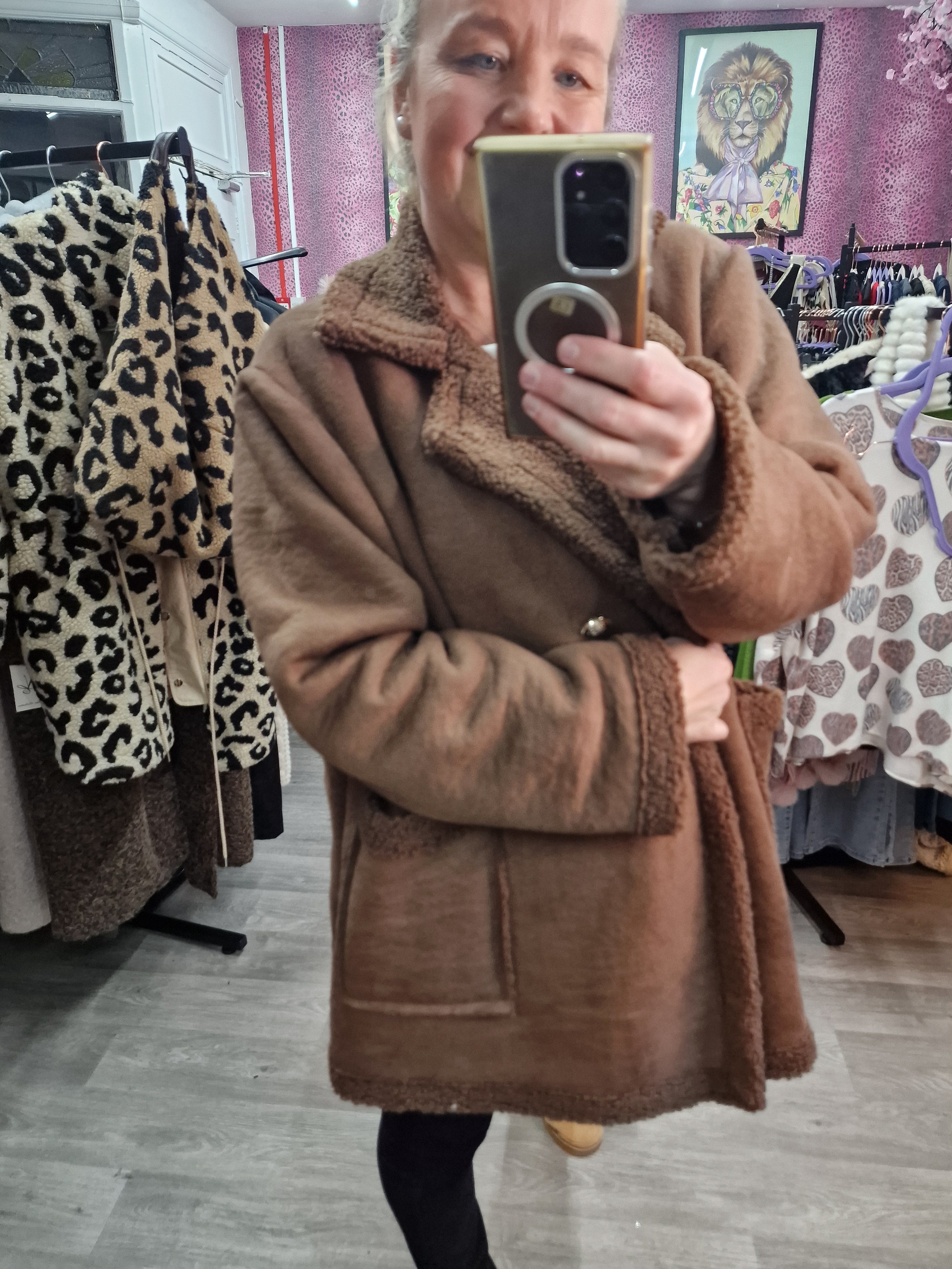 Lila fleece lined jacket