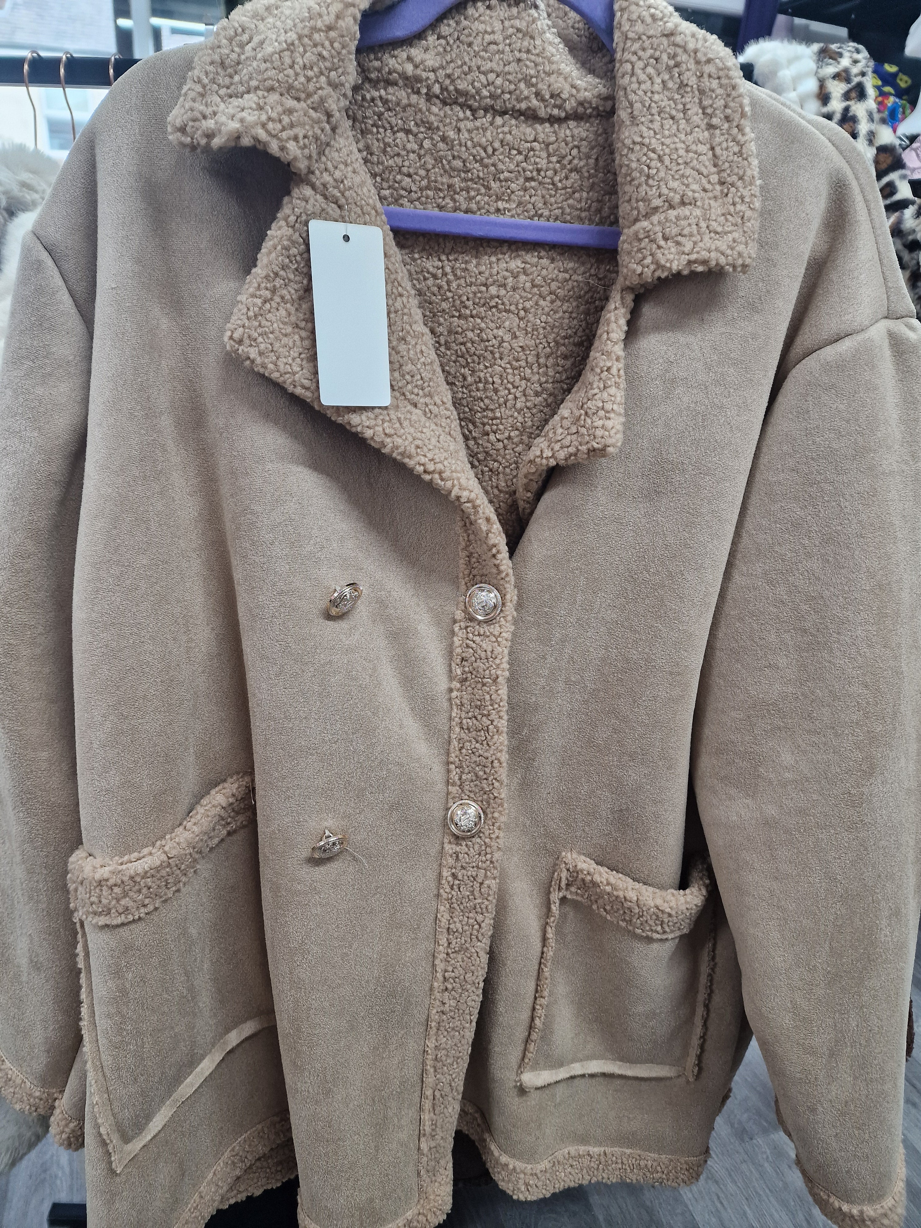 Lila fleece lined jacket