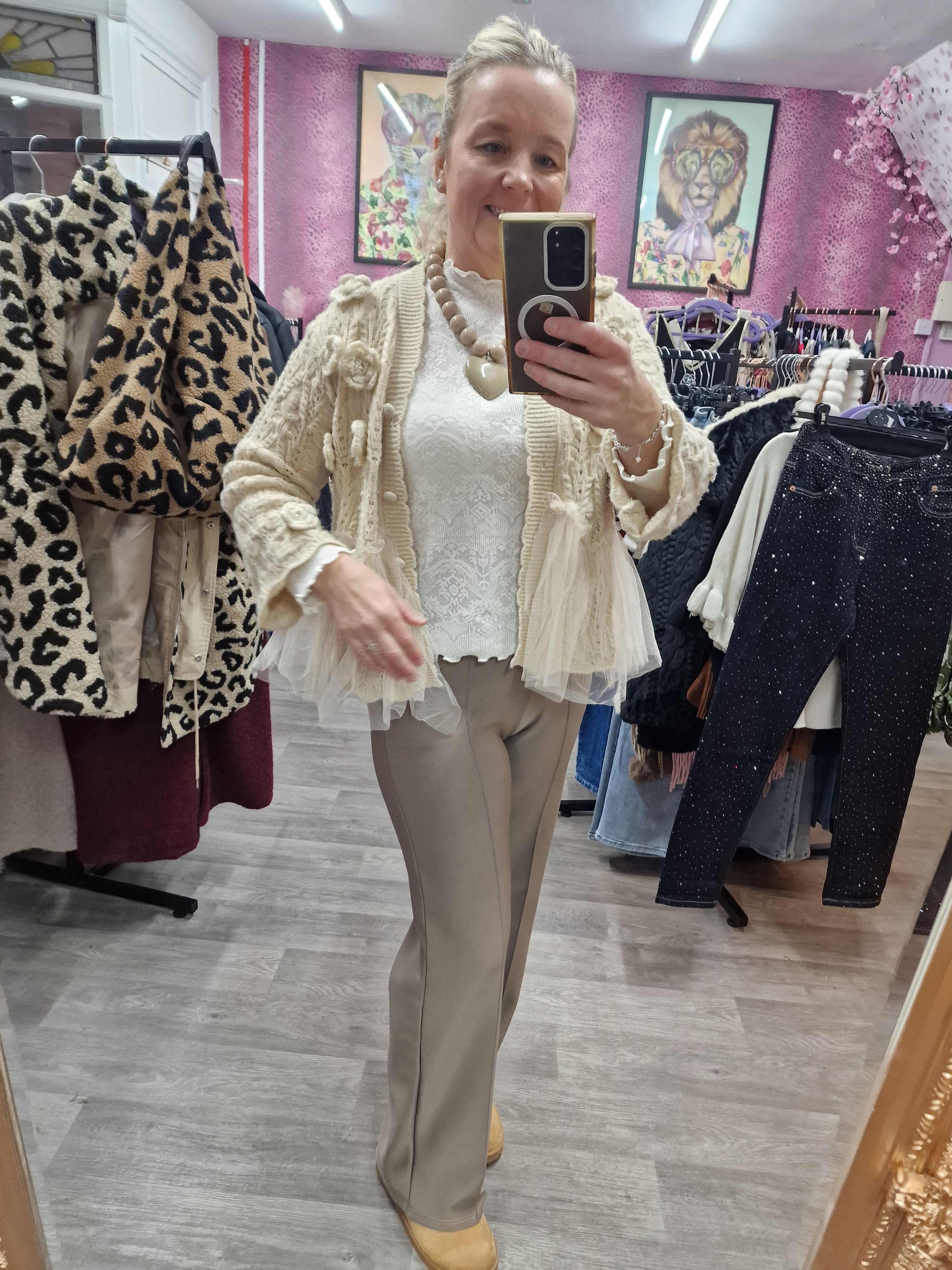 Gem stretch pants