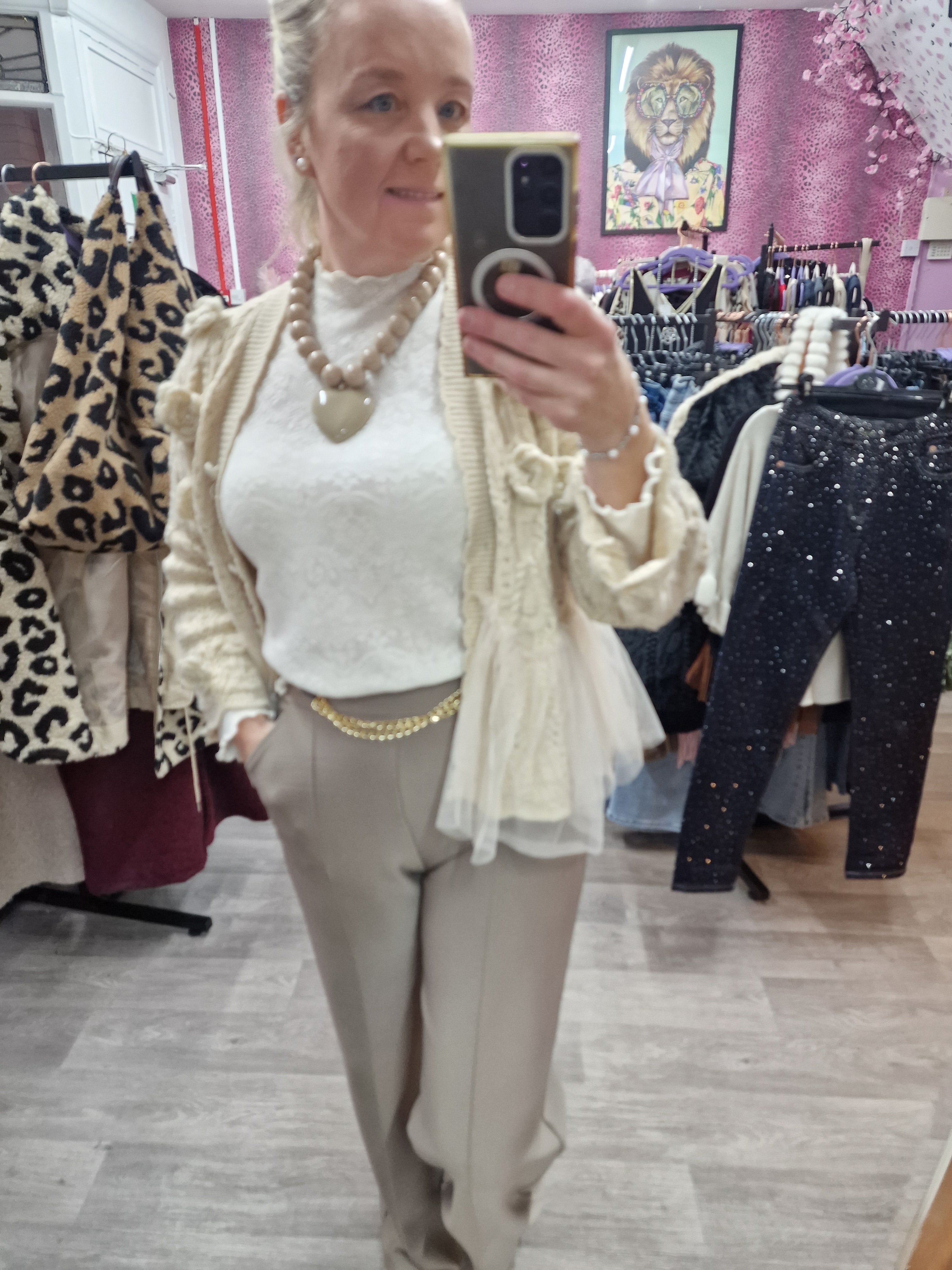 Gem stretch pants