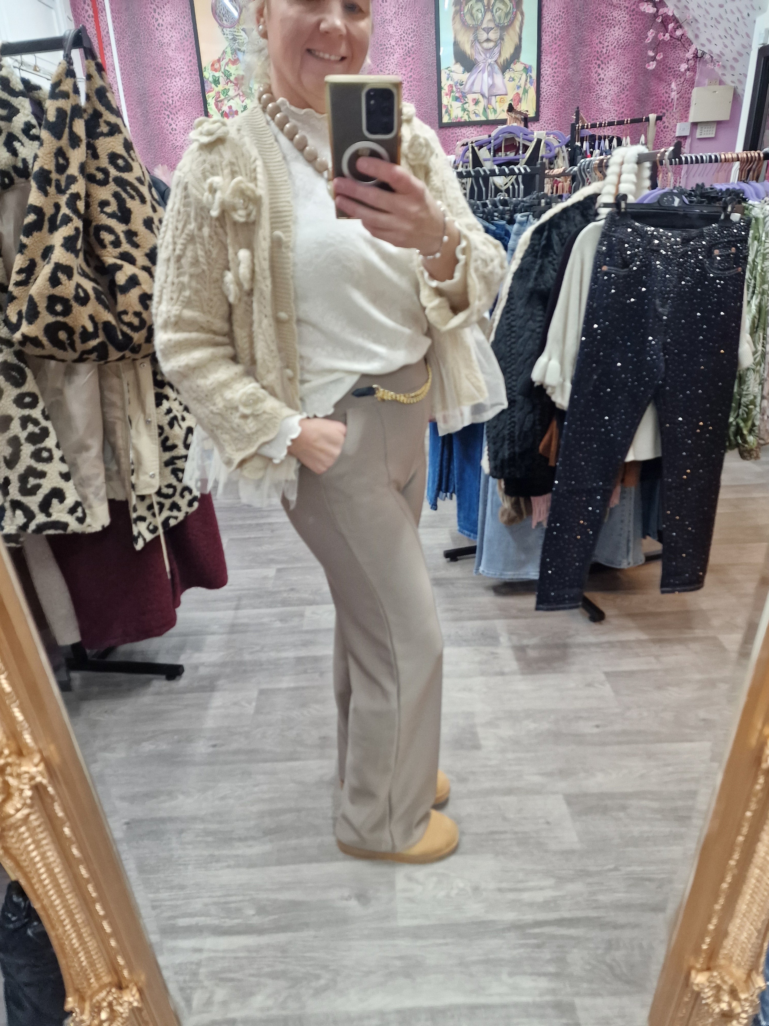 Gem stretch pants