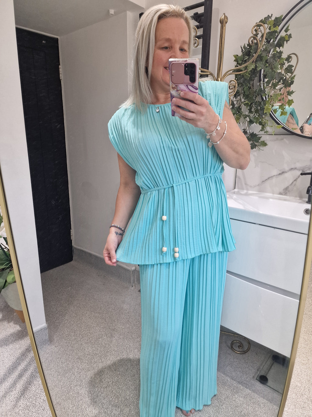 Sally pleated co ord set