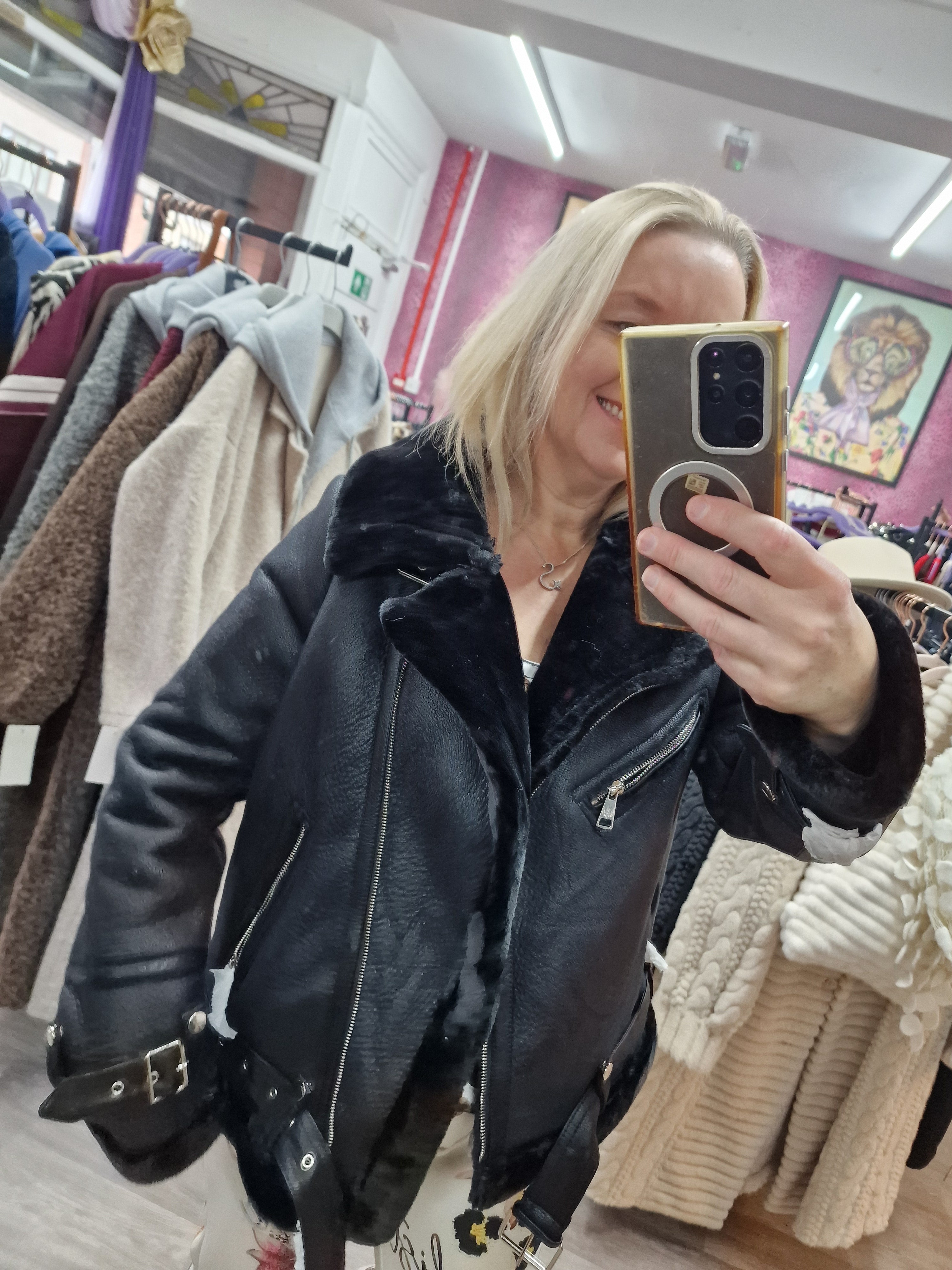 Suzy aviator jacket
