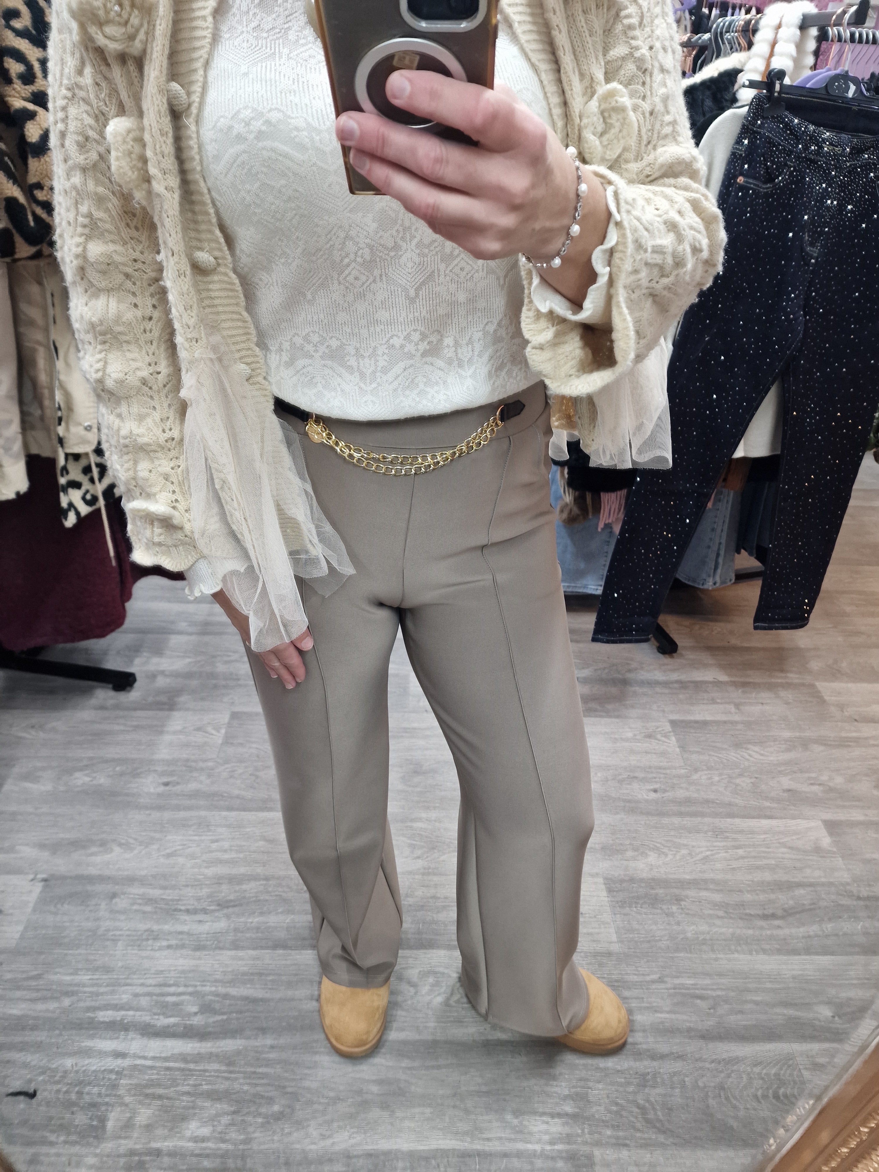 Gem stretch pants