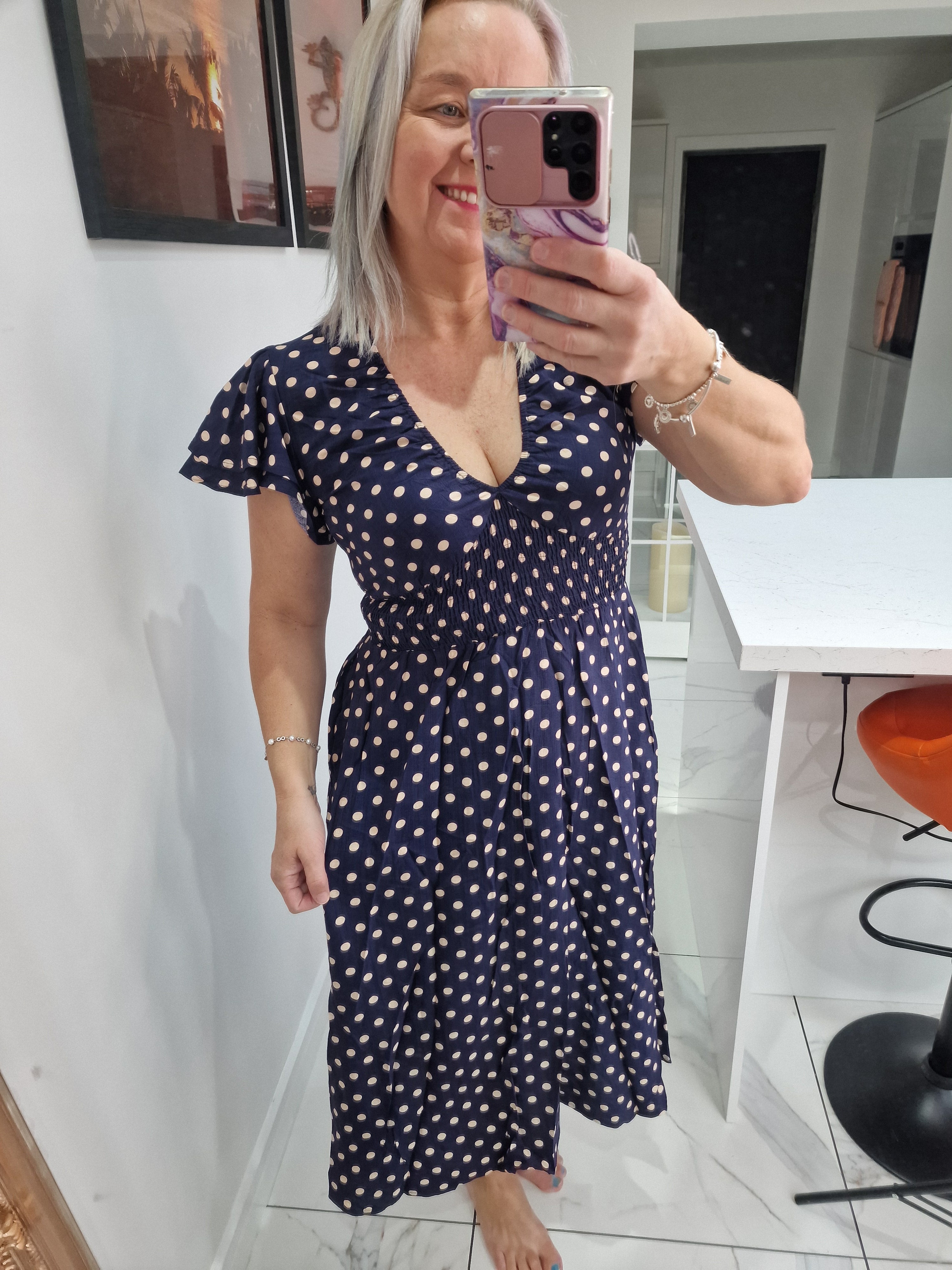 Pam poka dot dress