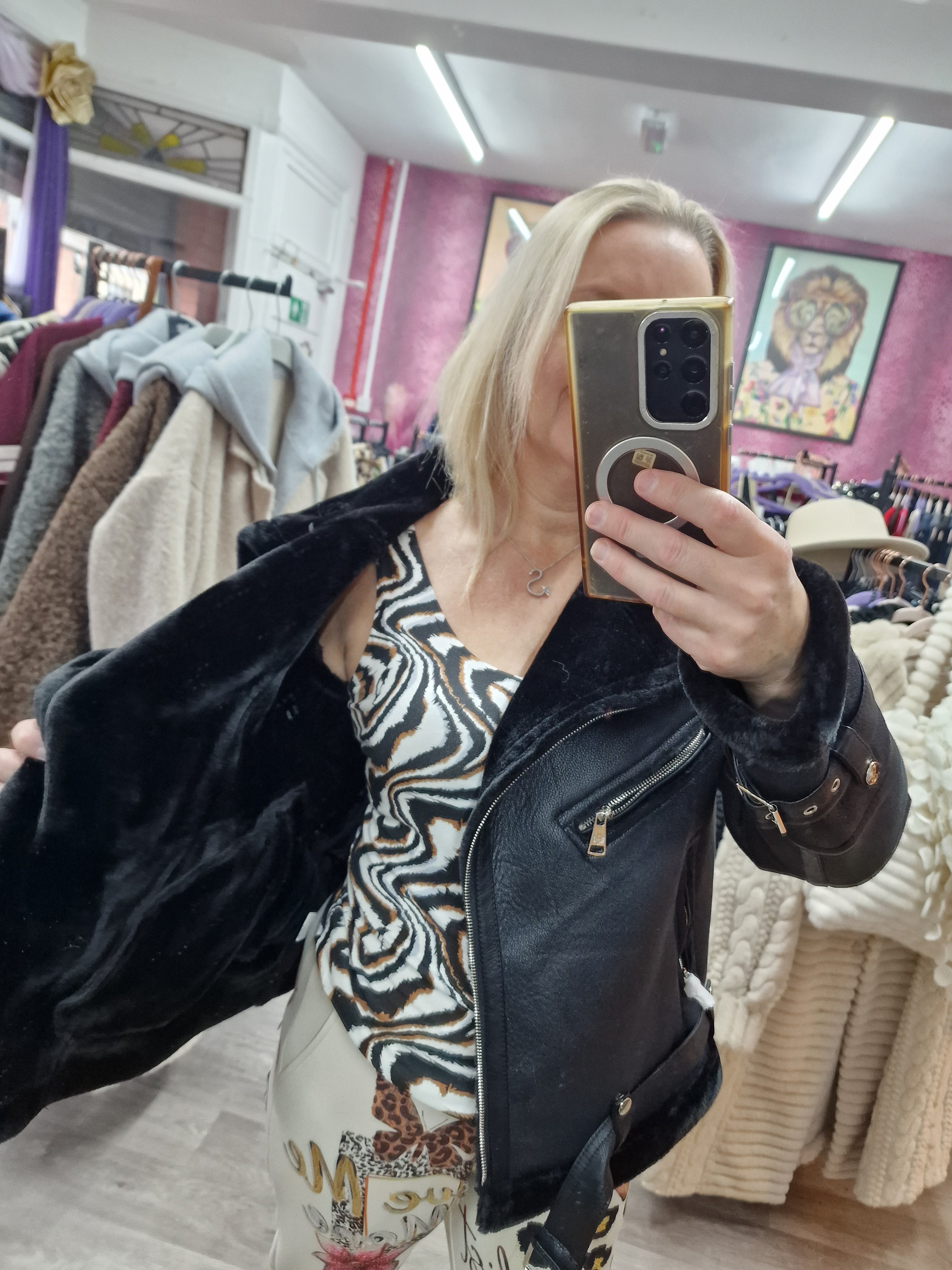 Suzy aviator jacket