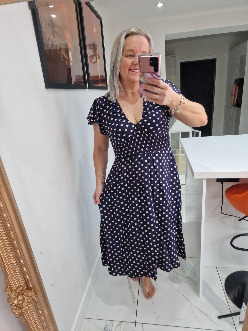 Pam poka dot dress