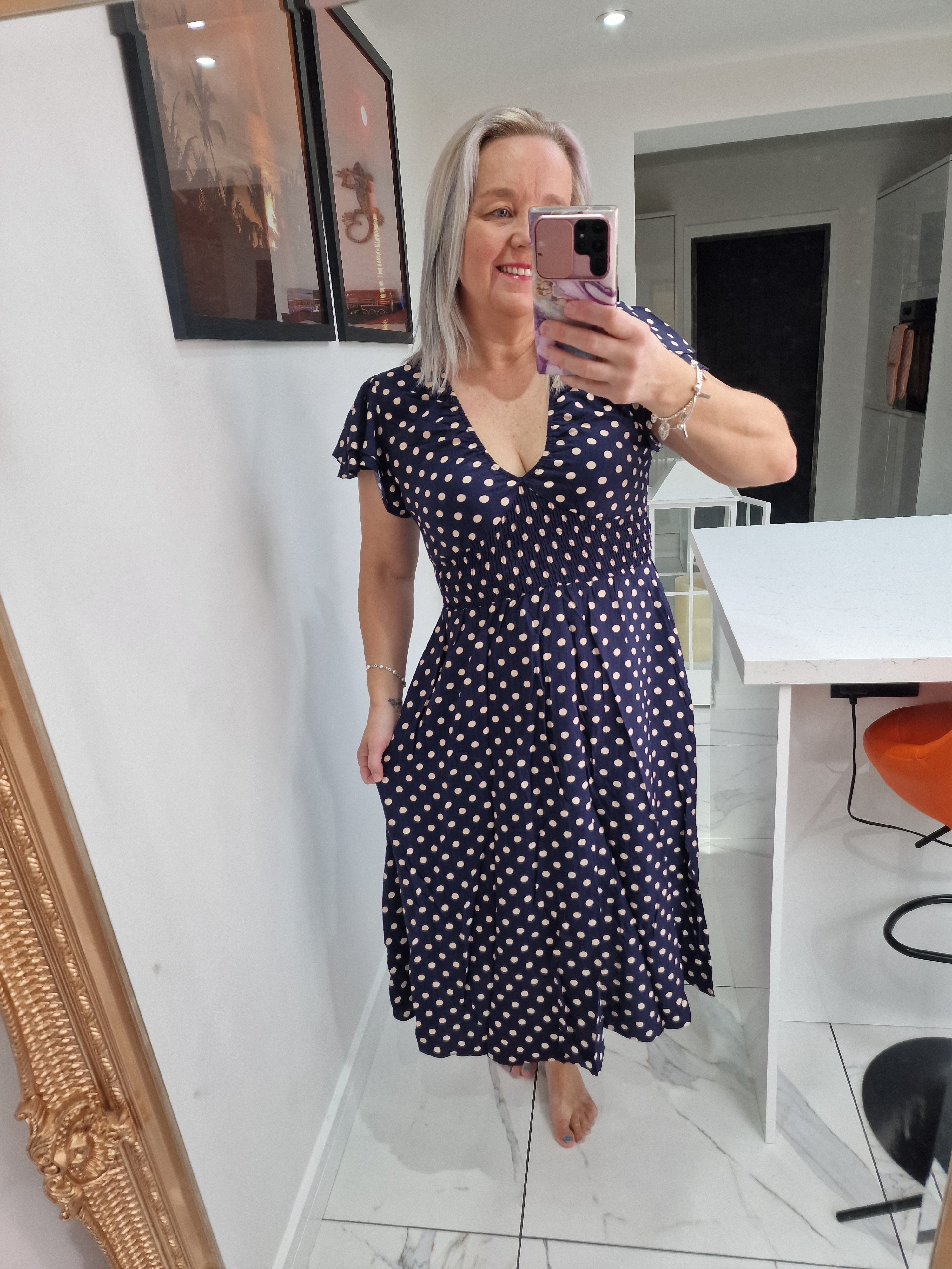 Pam poka dot dress
