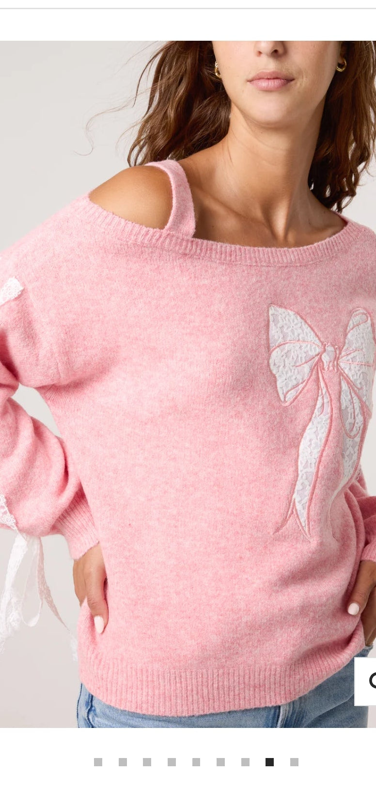 Vintage bow jumper