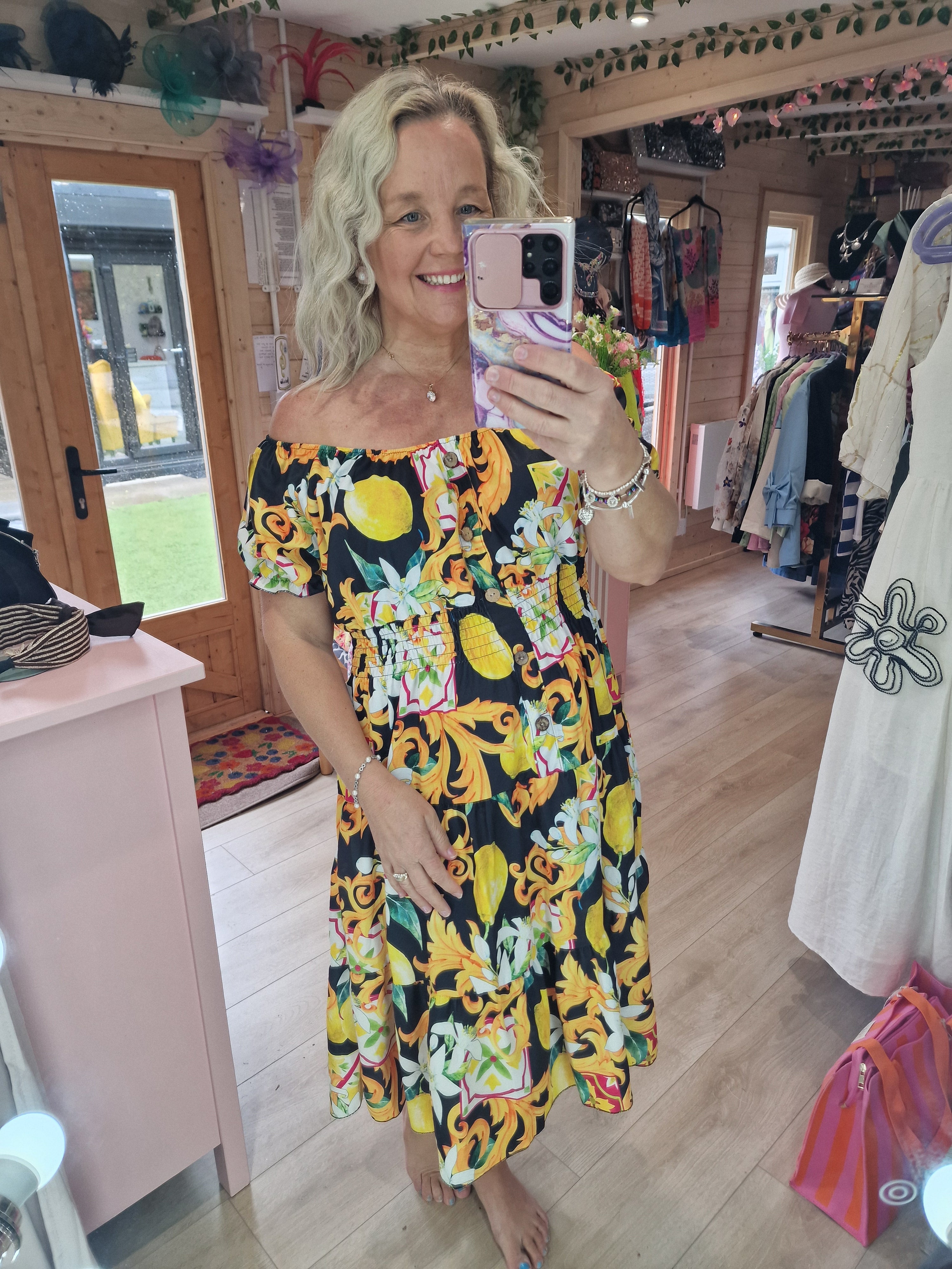 Lemons gypsy dress