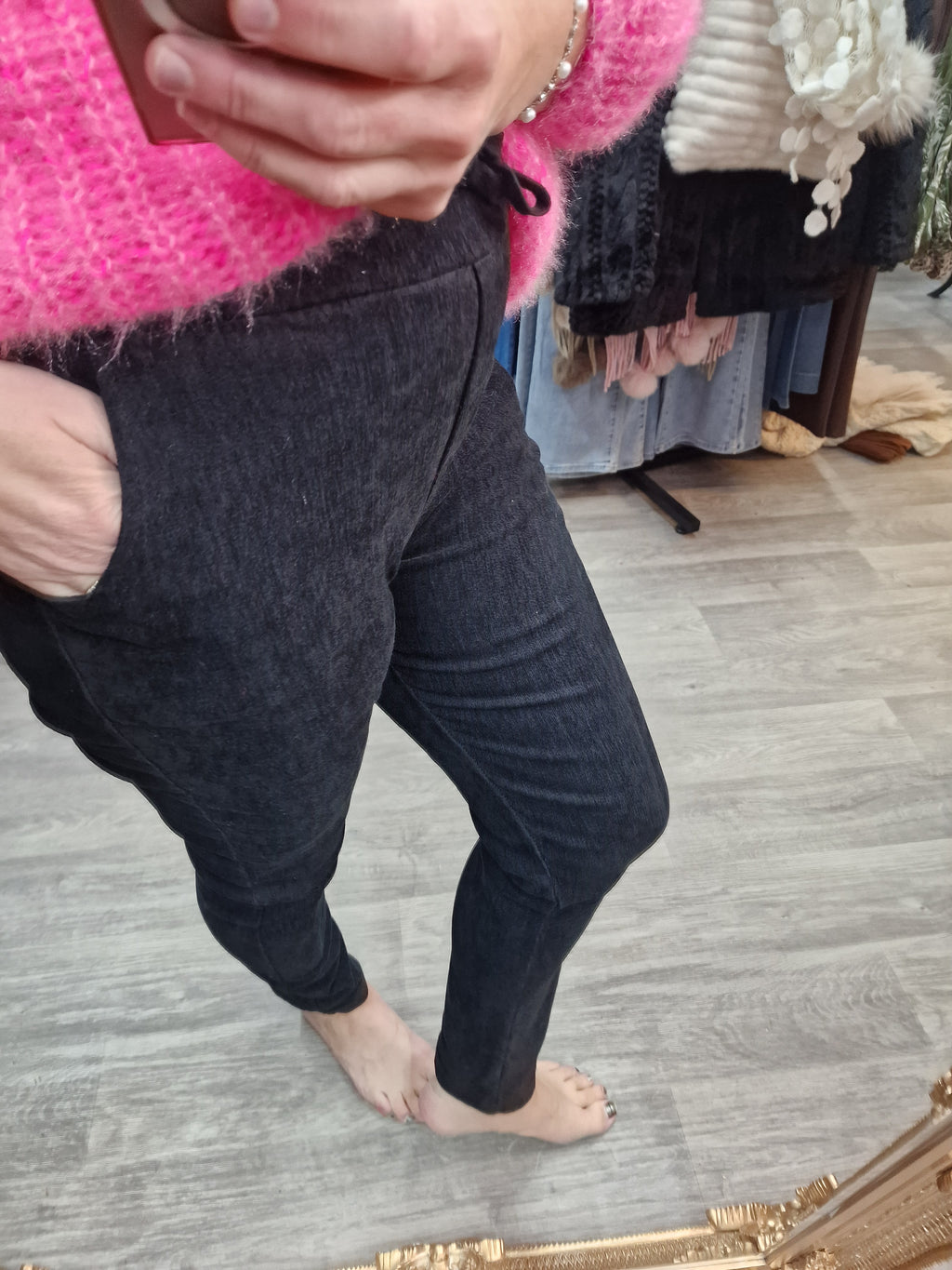 Wish magic cord fitted trousers