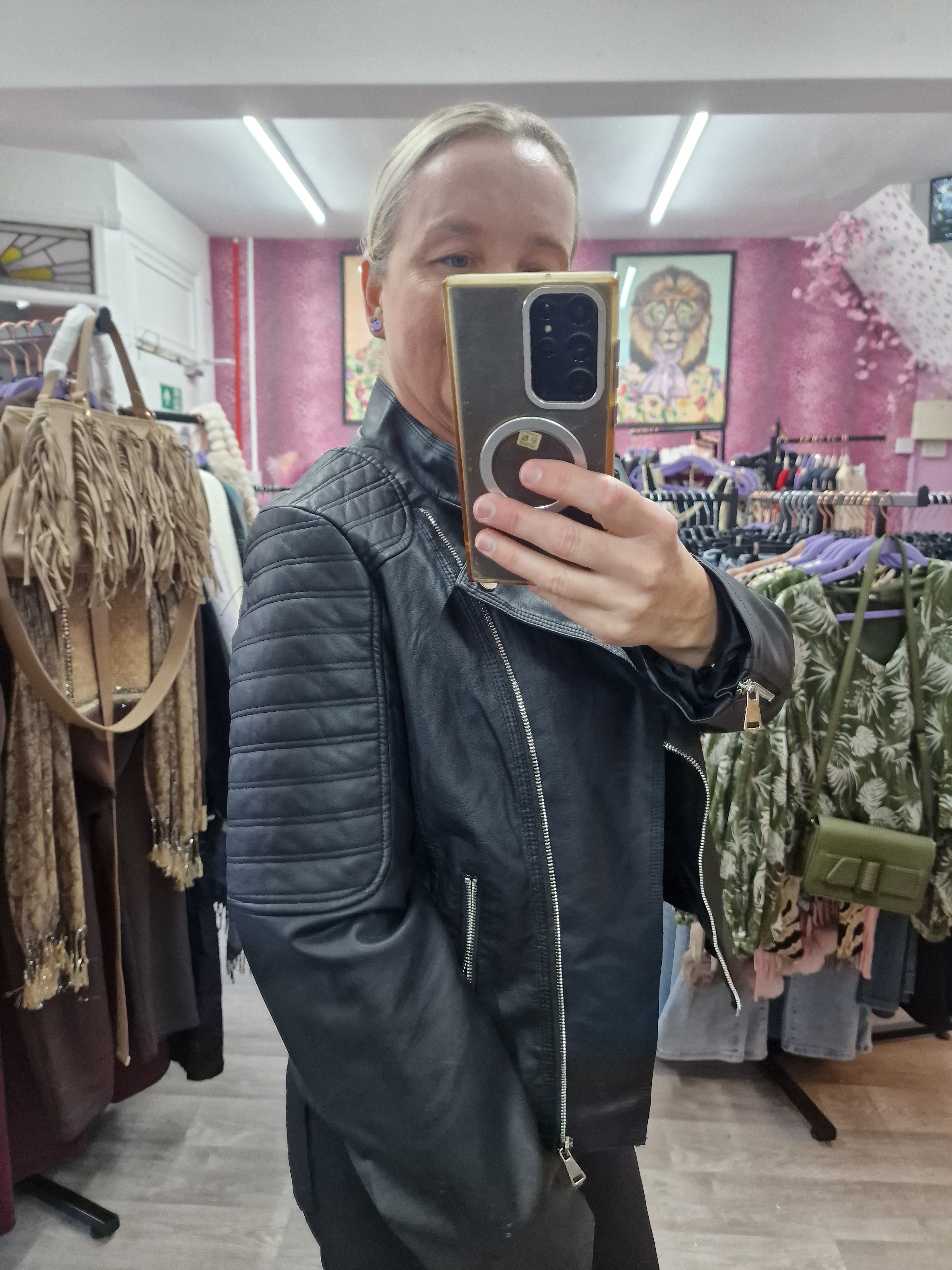 Paloma pu biker jacket